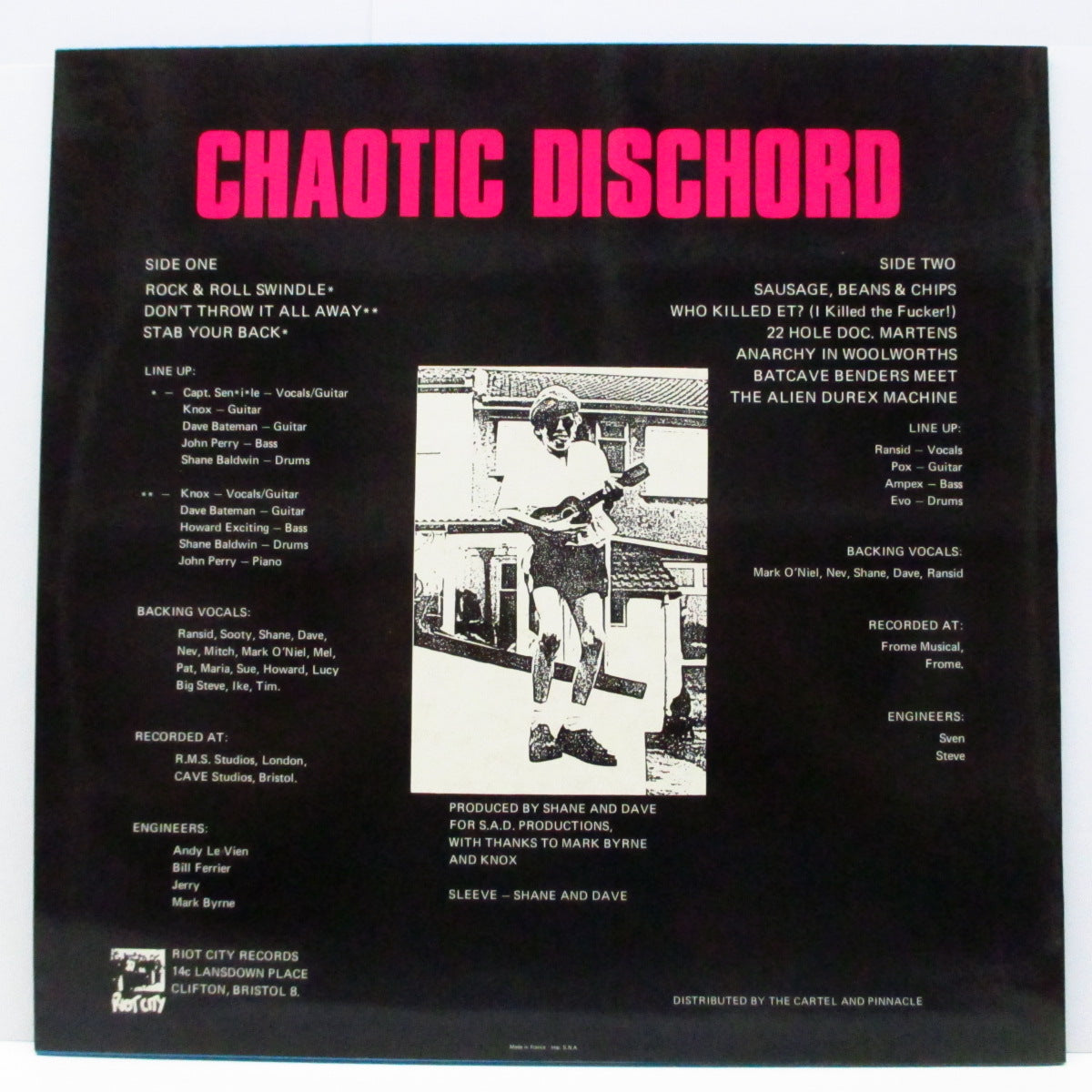 CHAOTIC DISCHORD (カオティック・ディスコード)  - Don't Throw It All Away (UK オリジナル 8曲入り12"/両面コーティングジャケ) 近年稀な美品 !