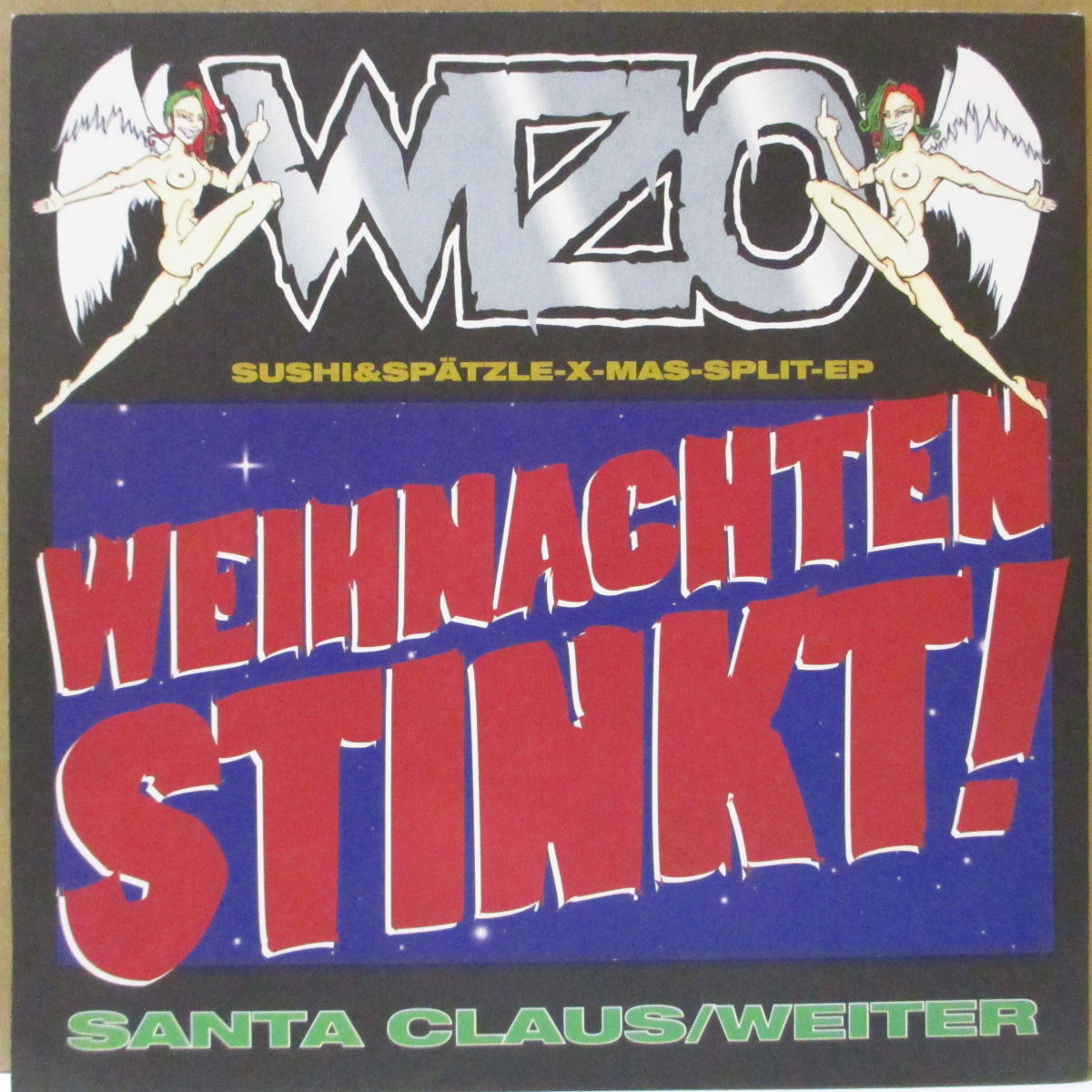 Hi-STANDARD / WIZO (ハイ・スタンダード / ワイゾ)  - War Is Over / Weihnachten Stinkt! (Japan '97 オリジナル4曲入りスプリット 7インチ/ざら紙ジャケ)
