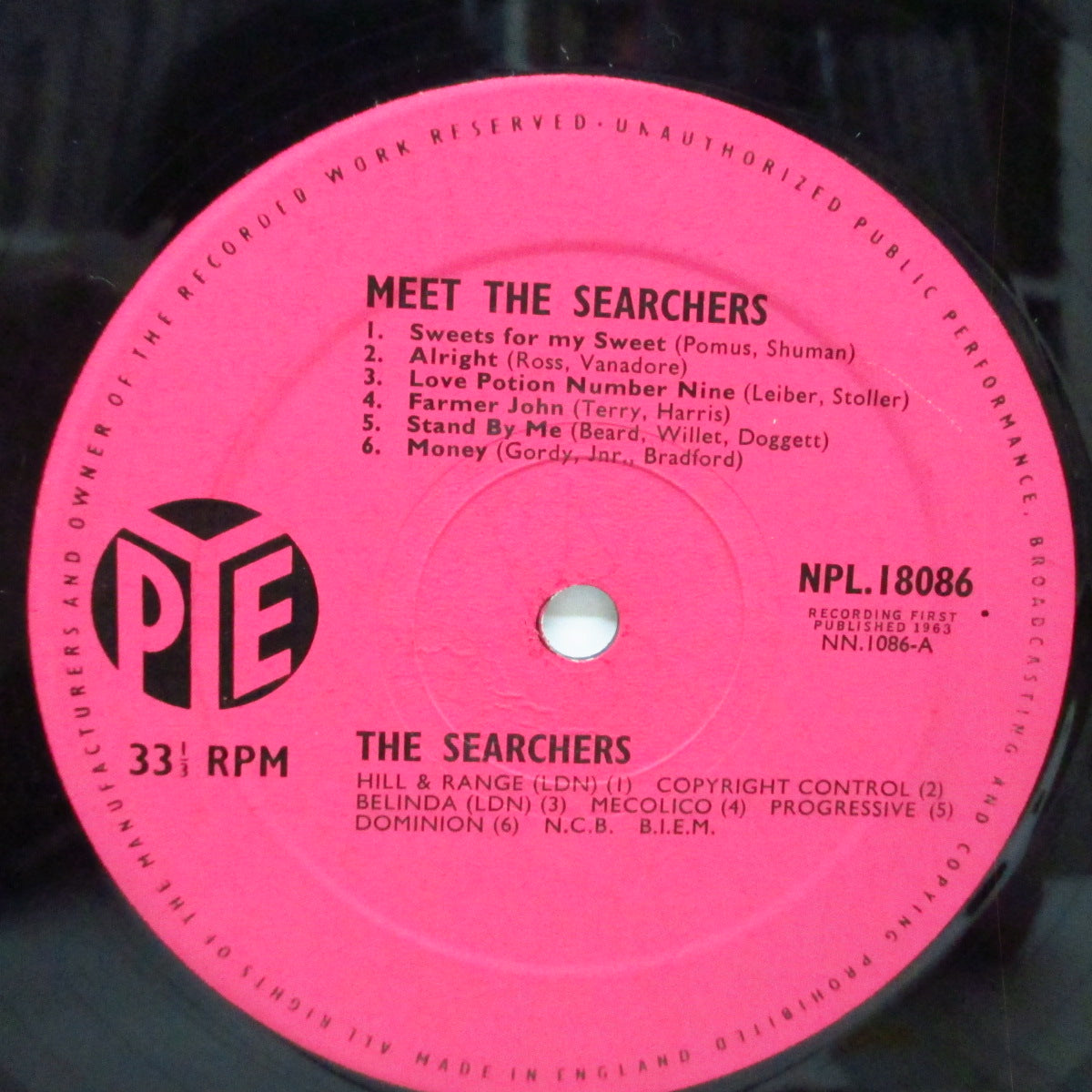 SEARCHERS (サーチャーズ)  - Meet The Searchers (UK オリジナル「モノラル」LP#2 /表面コーティング三面折り返ジャケ) '63年デビューアルバム！