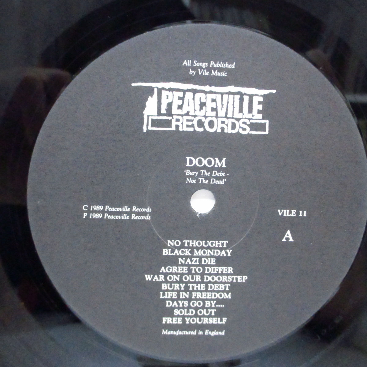 DOOM / NO SECURITY (ドゥーム / ノー・セキュリティー)  - Bury The Debt Not The Dead / No Security (UK オリジナル LP/見開ジャケ）
