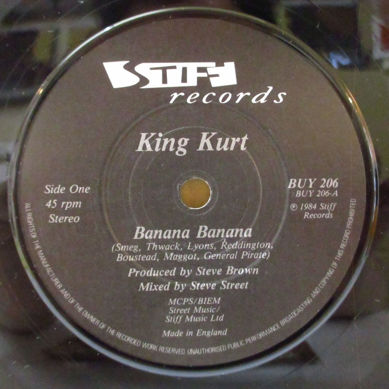 KING KURT (キング・カート)  - Banana Banana (UK オリジナル 7インチ+レアステッカー付きジャケ)