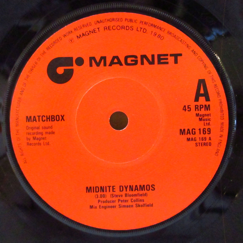 MATCHBOX (マッチボックス)  - Midnite Dynamos (UK オリジナル 7インチ+ざら紙固ジャケ)
