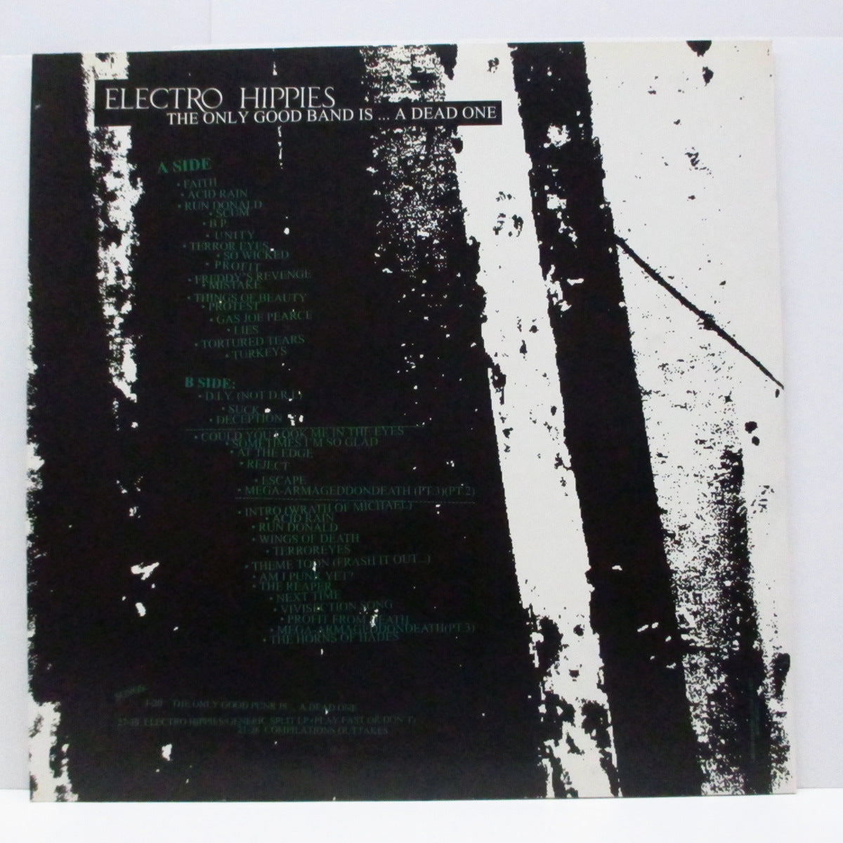 ELECTRO HIPPIES (エレクトロ・ヒッピーズ)  - The Only Good Band Is... A Dead One (EU 250枚限定「黒盤」LP) 39曲入りコンピレーション！