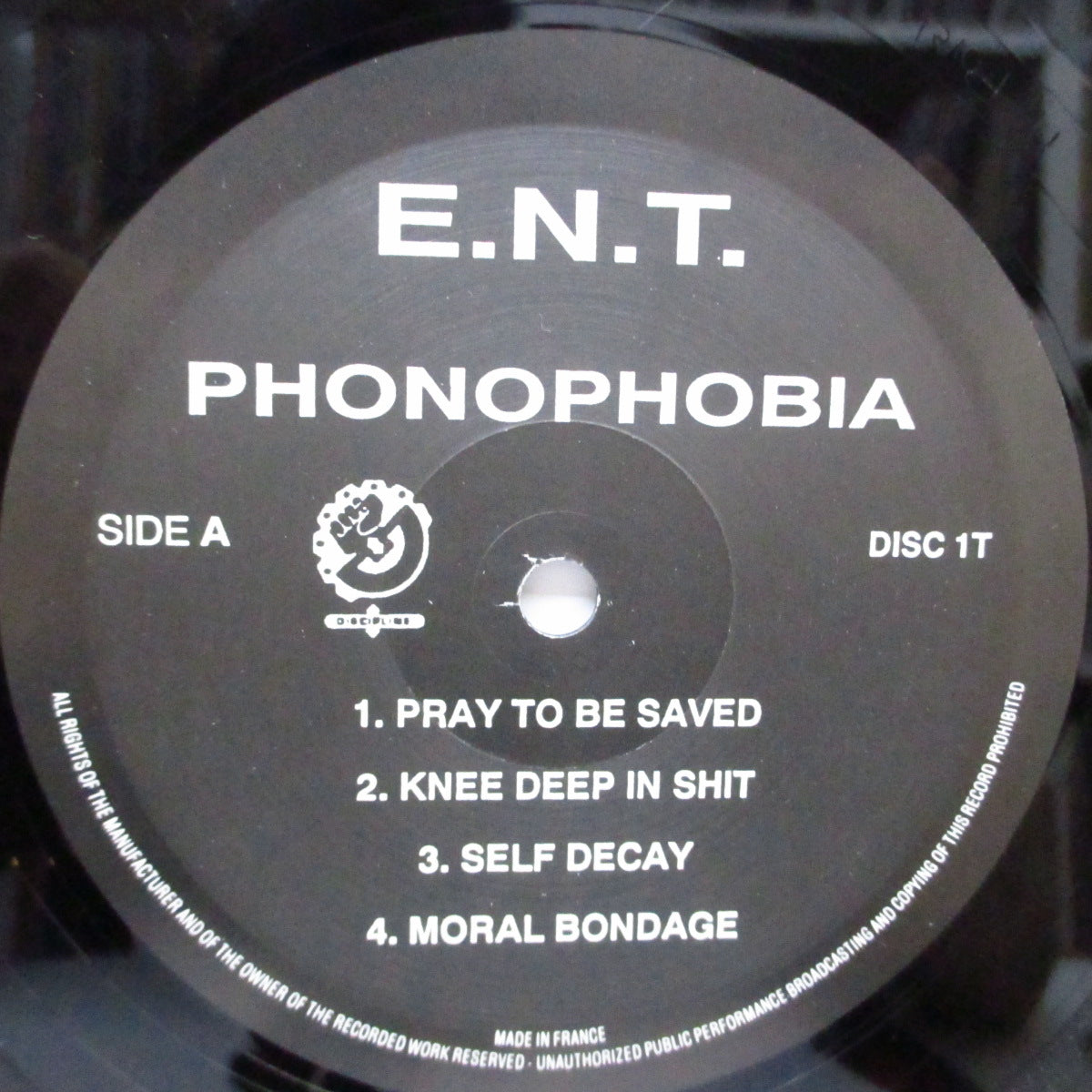 EXTREME NOISE TERROR (エクストリーム・ノイズ・テラー)  - Phonophobia (UK 1250枚限定「ブラックヴァイナル」12") 8曲入りミニLP !