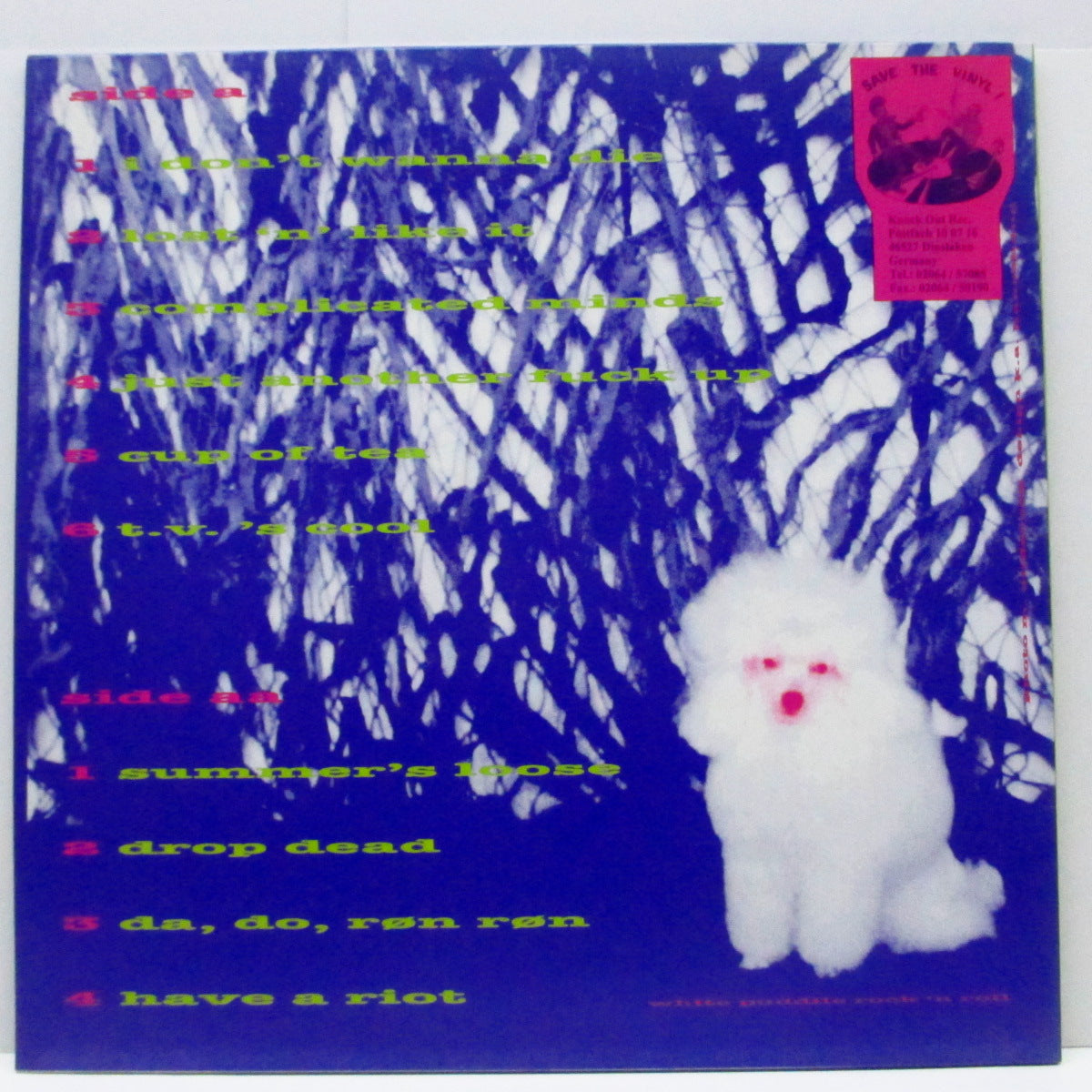 FUCK UPS (ファック・アップス)  - All Fucked Up (German '95 セカンドプレス「400枚限定ブルーヴァイナル」LP) オスロの90's Oi!パンク！