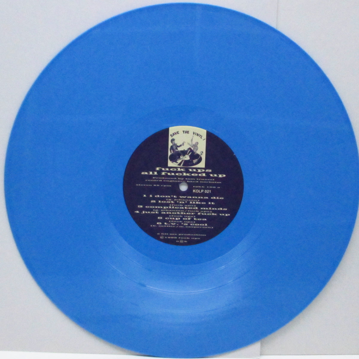 FUCK UPS (ファック・アップス)  - All Fucked Up (German '95 セカンドプレス「400枚限定ブルーヴァイナル」LP) オスロの90's Oi!パンク！