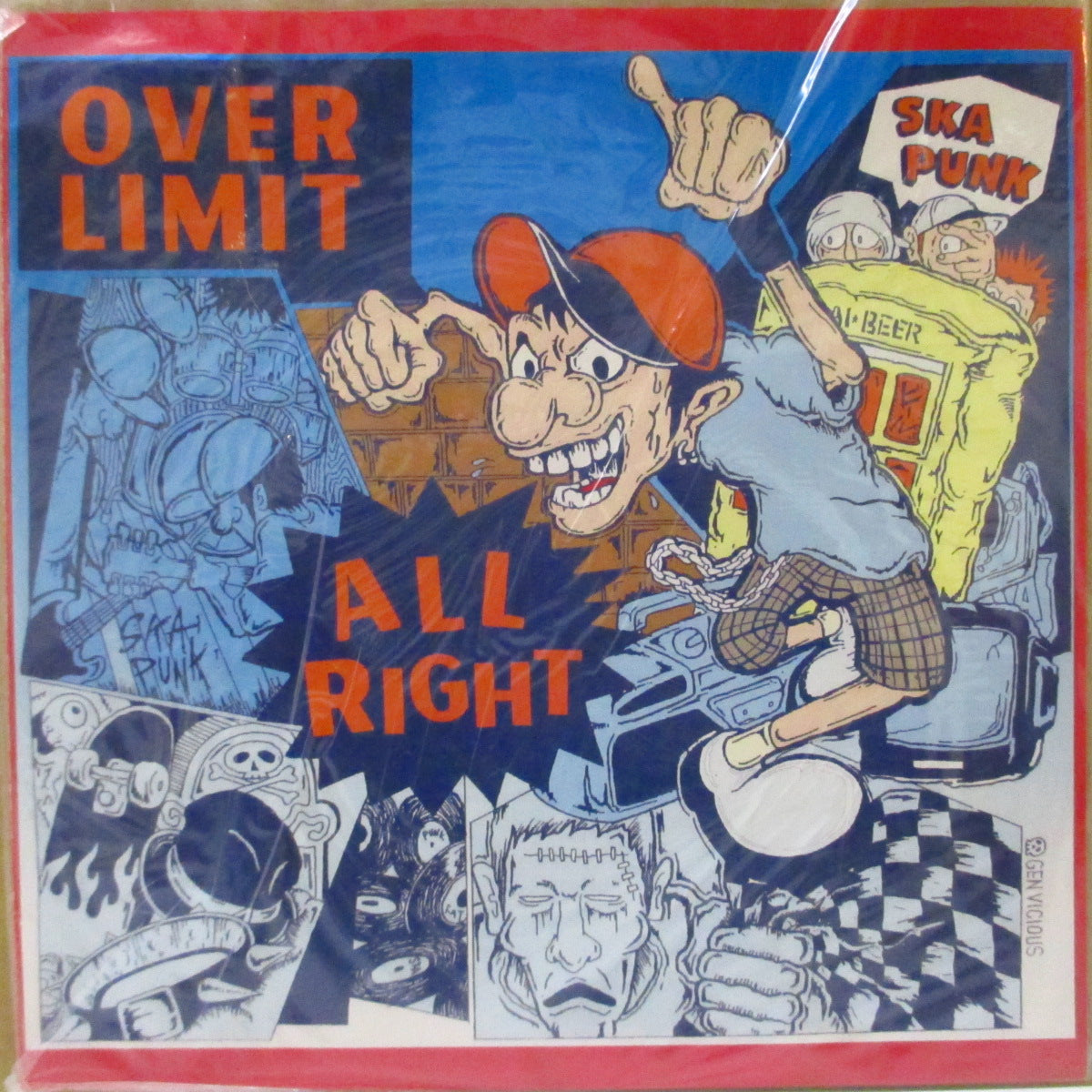 OVER LIMIT (オーバー・リミット)  - All Right +3 (Japan '98 オリジナル4曲入り 7インチ/光沢ソフト紙ジャケ)