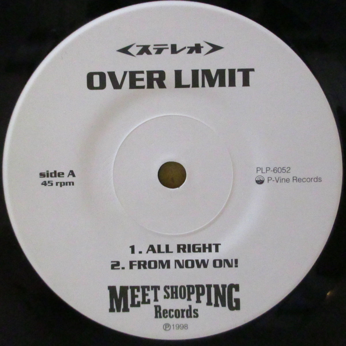 OVER LIMIT (オーバー・リミット)  - All Right +3 (Japan '98 オリジナル4曲入り 7インチ/光沢ソフト紙ジャケ)