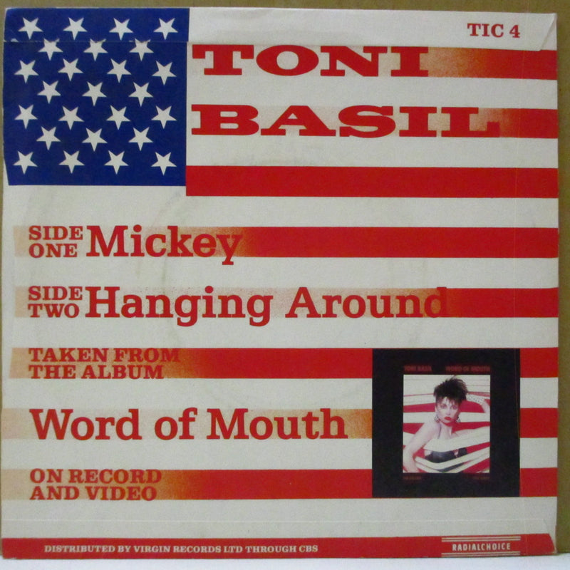 TONI BASIL (トニー・バジル)  - Mickey (UK オリジナル・ペーパーラベ・フラットセンター 7インチ+光沢ソフト紙ジャケ)