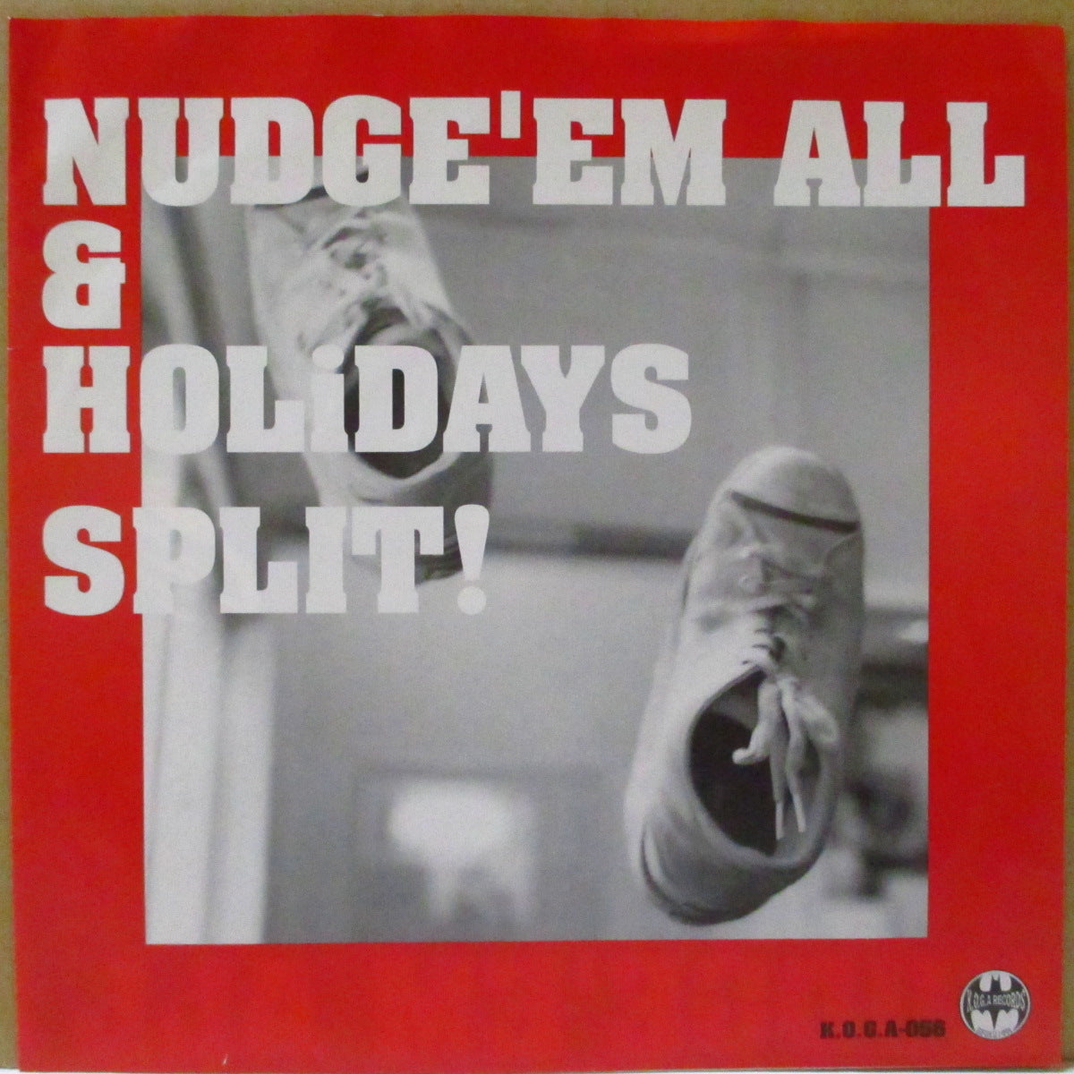 NUDGE'EM ALL & HOLIDAYS (ナッヂエム・オール & ホリディズ)  - Split! (Japan '98 限定4曲入り33回転スプリット「クリア紫盤」 7インチ/光沢ソフト紙ジャケ)