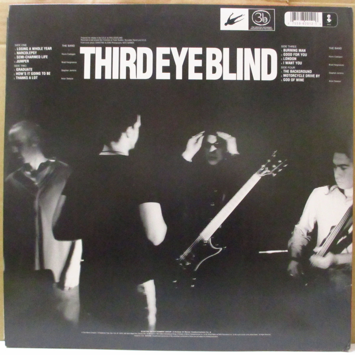 THIRD EYE BLIND (サード・アイ・ブラインド)  - S.T. <1st Album> (US オリジナル「黒盤」2xLP+インサート) '97年1stアルバム