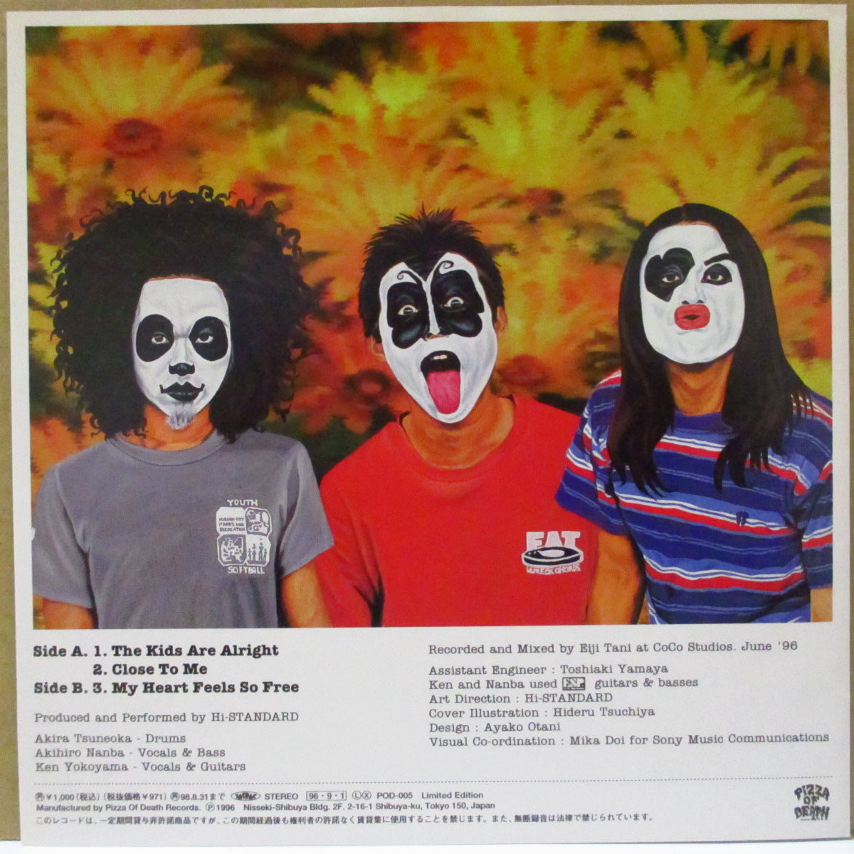 Hi-STANDARD (ハイ・スタンダード)  - The Kids Are Alright +2 (Japan '96 限定3曲入り 7インチ/光沢ソフト紙ジャケ)