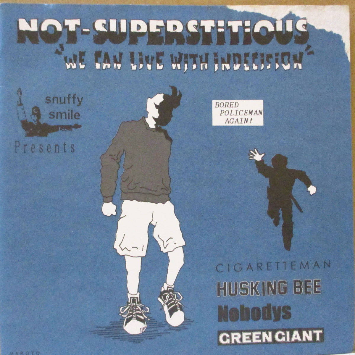 V.A. ('90s 日本・メロコア/スカパンク・コンピ)  - Not-Superstitious "We Can Live With Indecision" #3 (Japan '94 オリジナル4曲入り 7インチ/マット固紙ジャケ)