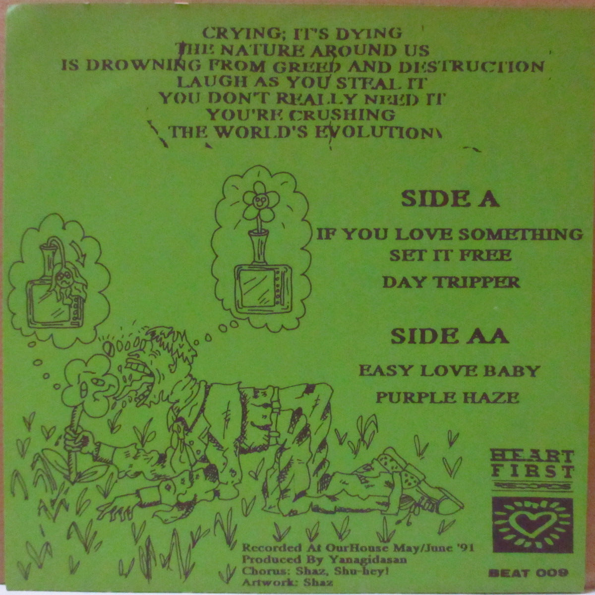NUKEY PIKES (ニューキー・パイクス)  - If You Loves Something Set It Free (German '91 オリジナル4曲入り「金紙ラベ・黒盤」 7インチ+インサート/光沢ソフト紙ジャケ)