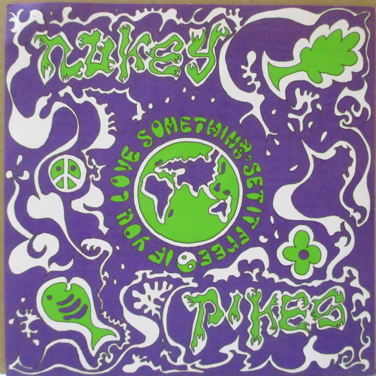 NUKEY PIKES (ニューキー・パイクス)  - If You Loves Something Set It Free (German '91 オリジナル4曲入り「白黒ラベ・黒盤」 7インチ+インサート/光沢ソフト紙ジャケ)