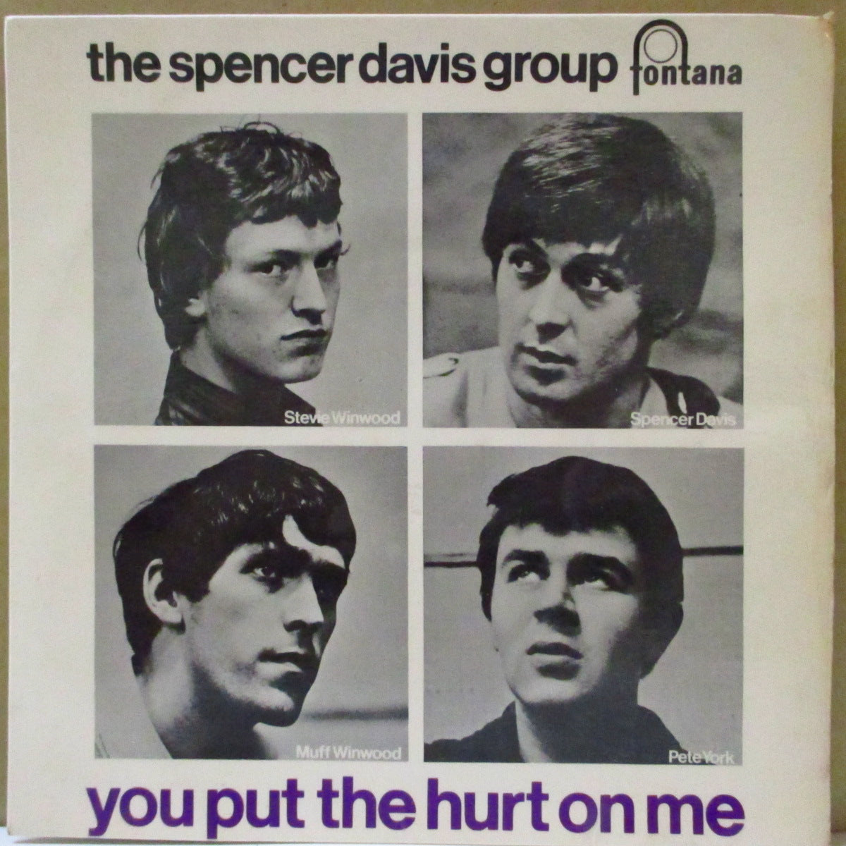 SPENCER DAVIS GROUP (スペンサー・デイヴィス・グループ)  - You Put The Hurt On Me +3 (UK '65 オリジナル「ラウンドセンター」モノラル4曲入り 7インチEP+表面コーティング折り返しジャケ)