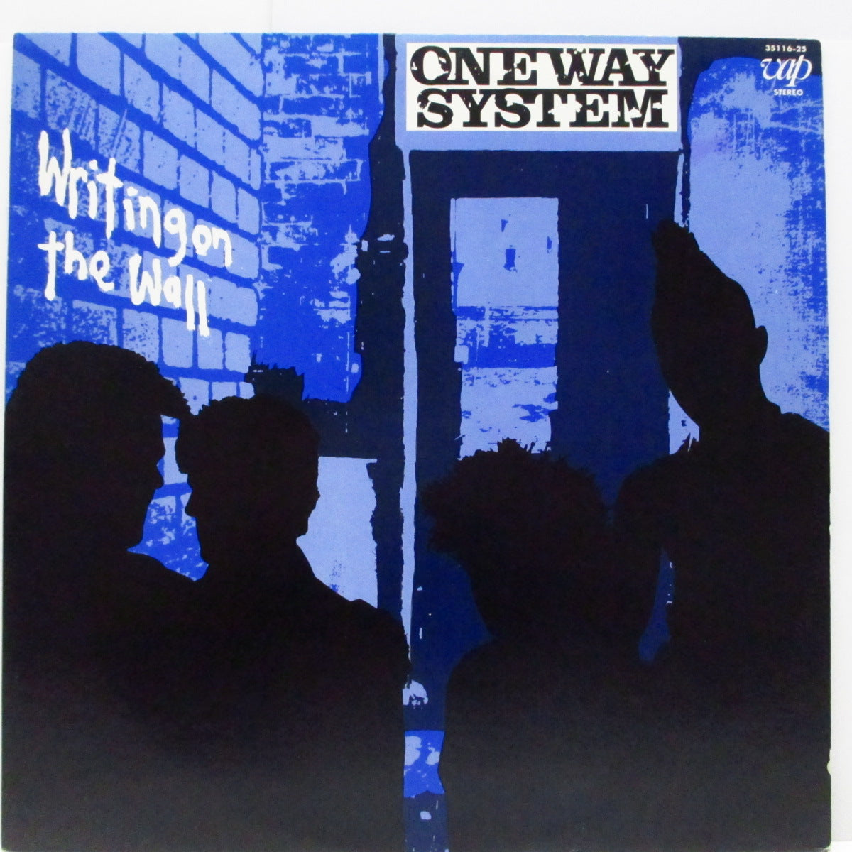 ONE WAY SYSTEM (ワンウェイ・システム)  - Writing On The Wall (Japan「プロモ 白ラベ」LP) 帯、インサート、FLEXI全て無し！