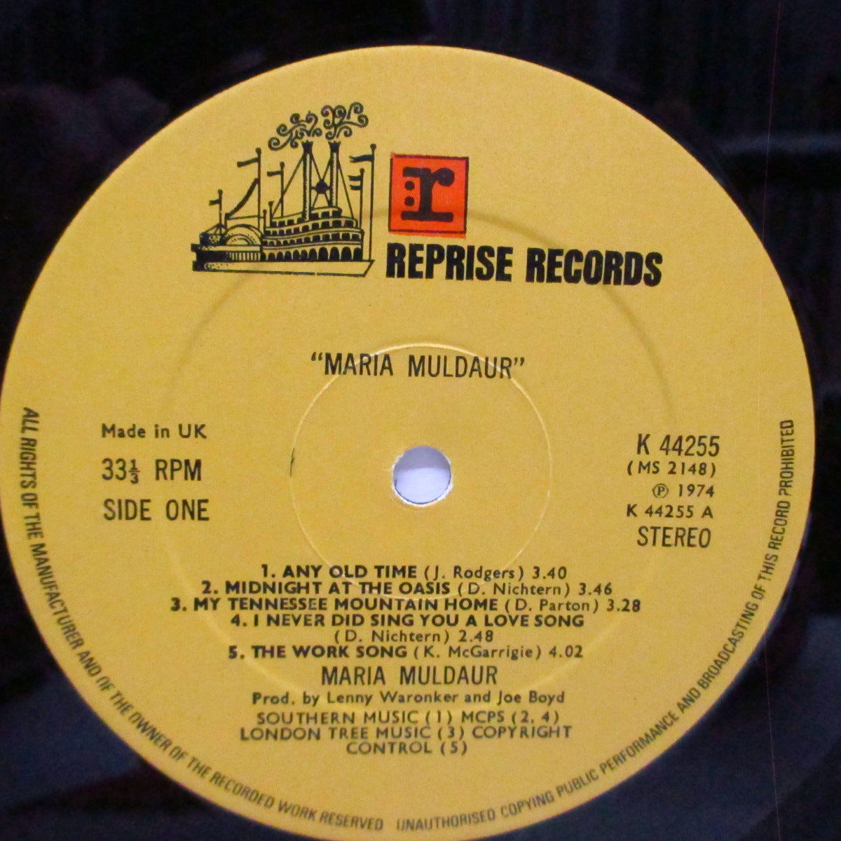 MARIA MULDAUR (マリア・マルダー)  - Maria Muldaur (1st) (UK オリジナル「Wロゴ無しラベ」LP/光沢見開ジャケ) '73年ソロデビュー作！