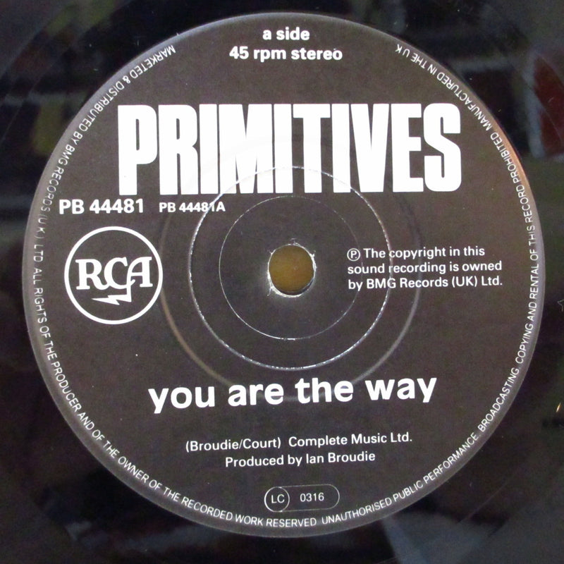 PRIMITIVES, THE (ザ・プリミティヴス)  - You Are The Way +2 (UK オリジナル 7インチ+光沢固紙ジャケ)