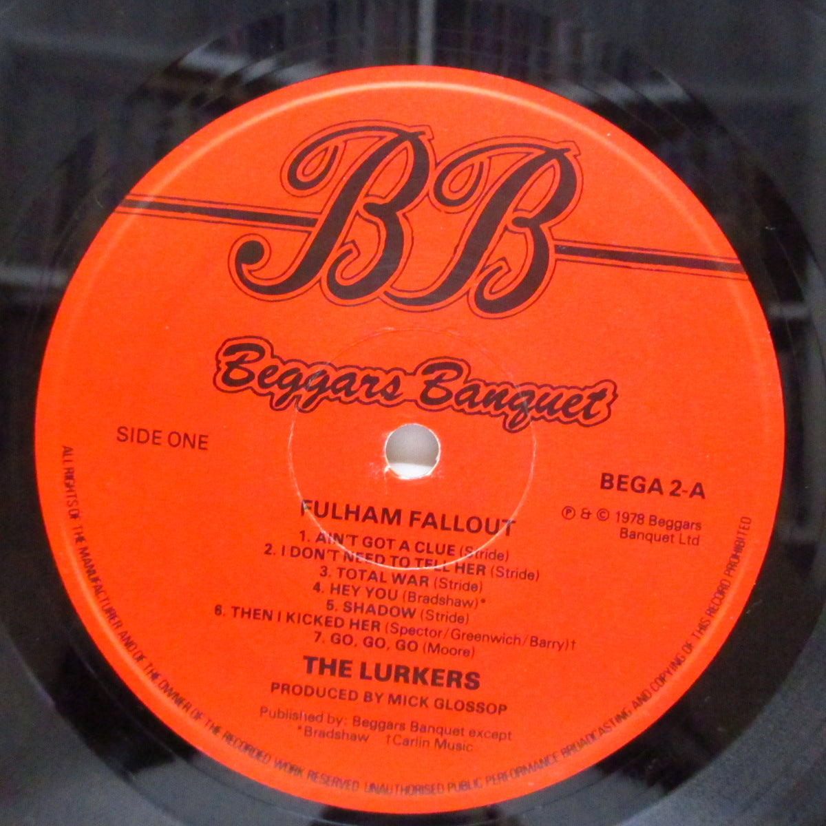 LURKERS, THE (ザ ・ラーカーズ)  - Fulham Fallout (UK オリジナル LP+フレキシ/見開ジャケ) 初回15,000枚限定片面ピクチャーフレキシ付 !