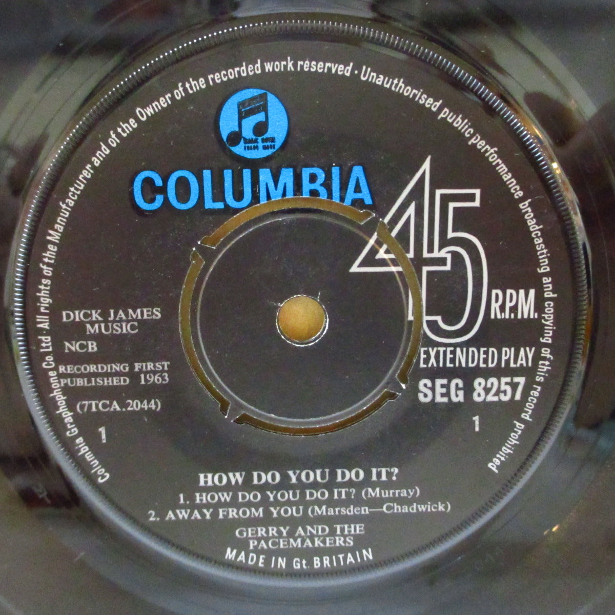 GERRY AND THE PACEMAKERS (ジェリー&ザ・ペースメーカーズ)  - How Do You Do It ? (UK '63 オリジナル4曲入り「ラウンドセンター」モノラル 7インチEP+表面コーティング折り返しジャケ)