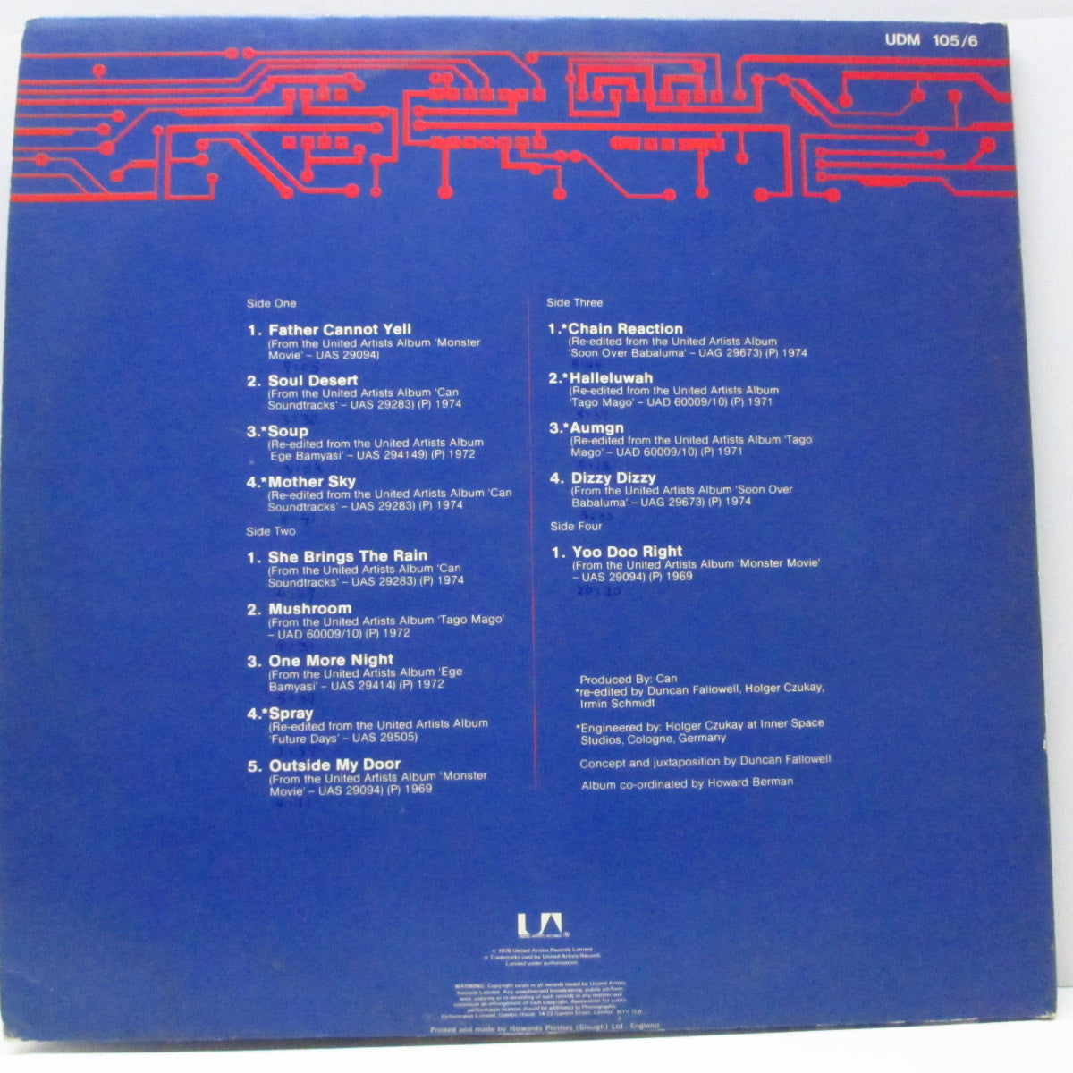 CAN (カン)  - Cannibalism (UK オリジナル 2xLP/見開きジャケ) コンピレーション！