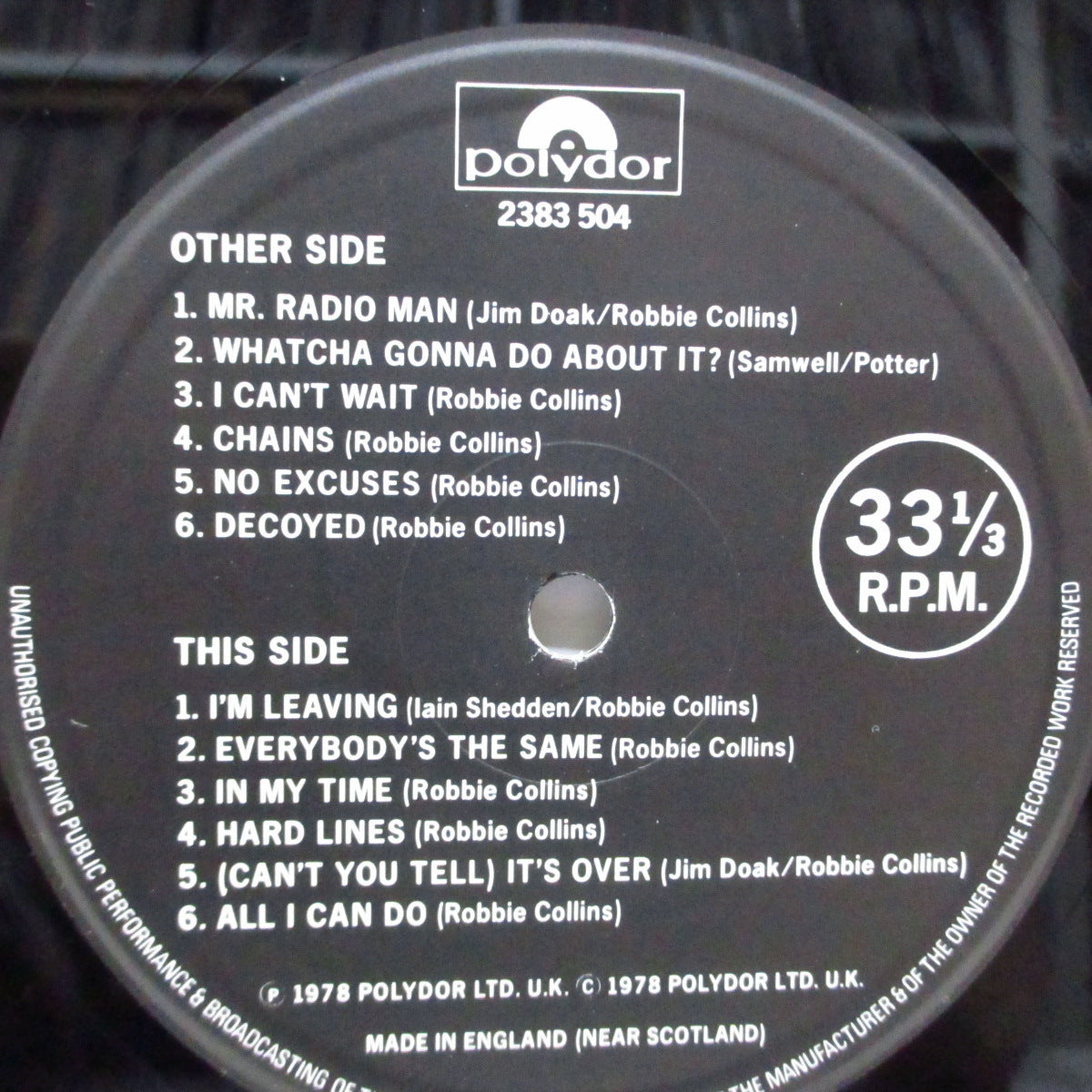 JOLT, THE (ザ ・ジョルト)  - The Jolt [1st ]  (UK オリジナル LP/表面コーティング折り返しジャケ) '78年唯一アルバム！