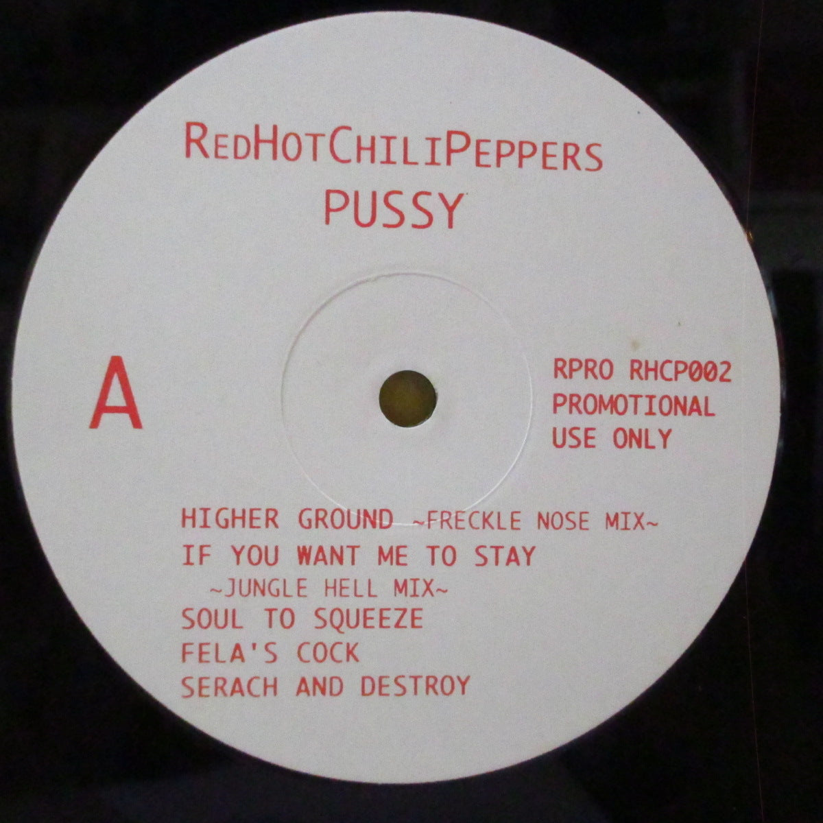 RED HOT CHILI PEPPERS (レッド・ホット・チリ・ペッパーズ)  - Pussy (EU-US 限定プロモラベ LP) レア音源コンピ