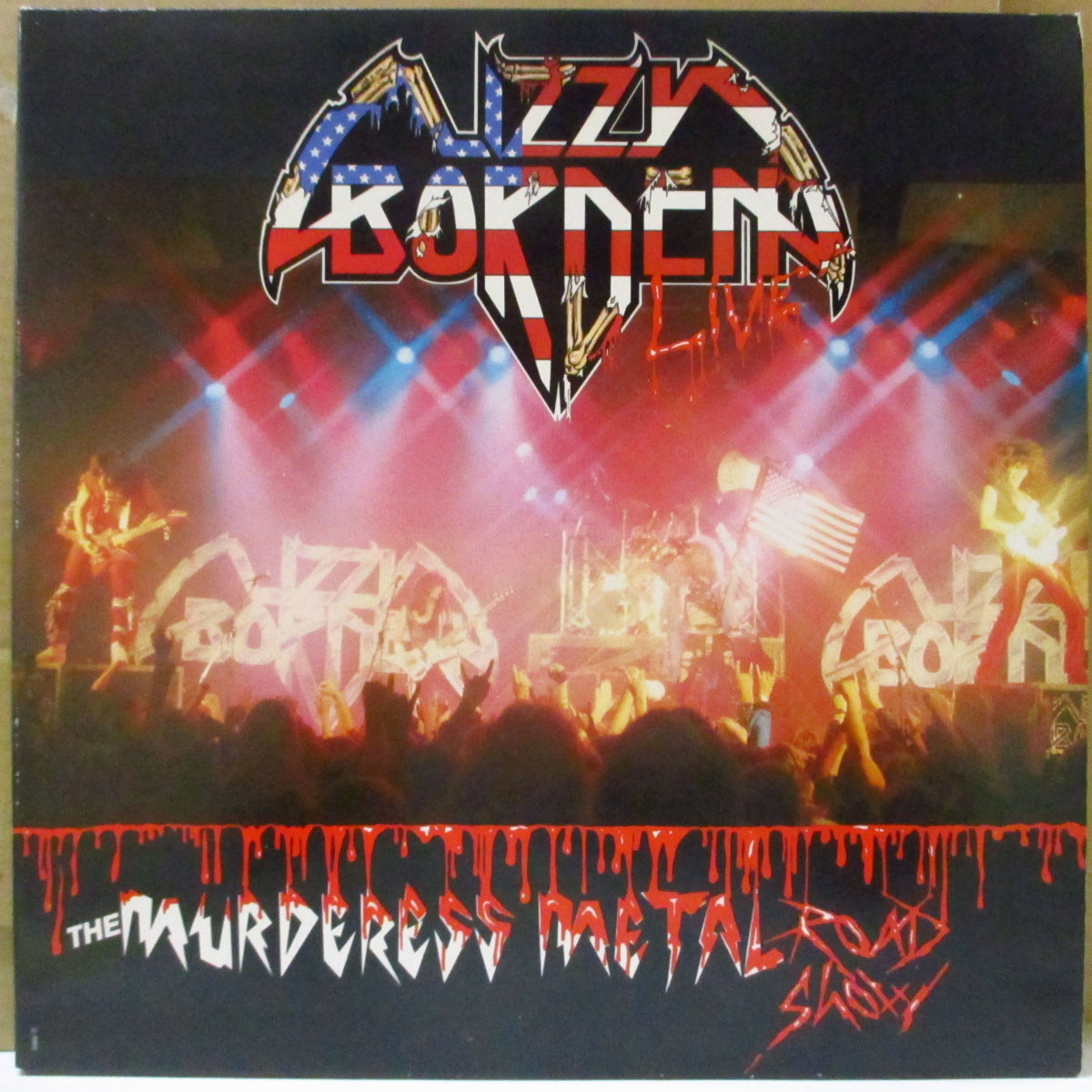 LIZZY BORDEN (リジー・ボーデン)  - The Murderess Metal Road Show (EU オリジナル 2xLP+インナー/見開きジャケ) '86年ライブアルバム
