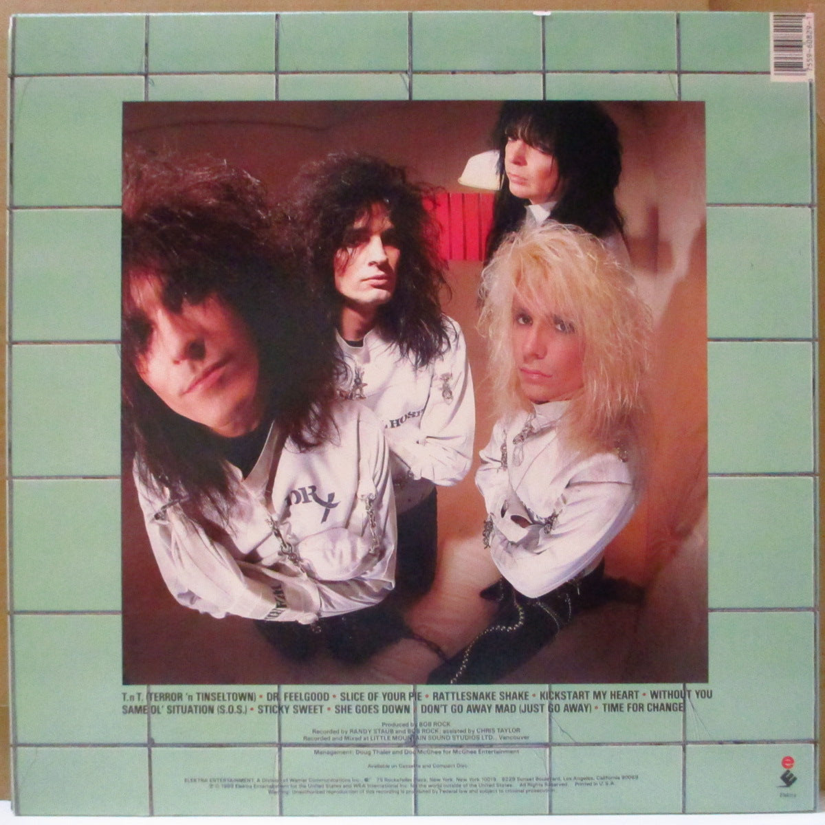 MOTLEY CRUE (モトリー・クルー)  - Dr. Feelgood (US オリジナル正規流通 LP+ソフト紙インナー) '89年5thアルバム