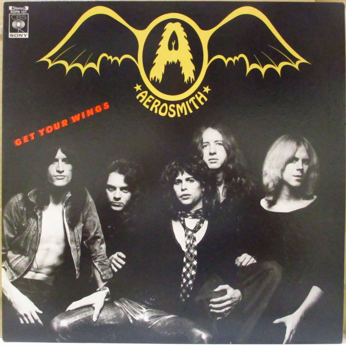 AEROSMITH (エアロスミス)  - 飛べ! エアロスミス - Get Your Wings (Japan オリジナル LP+見開きインサート/帯欠) '75年2ndアルバム
