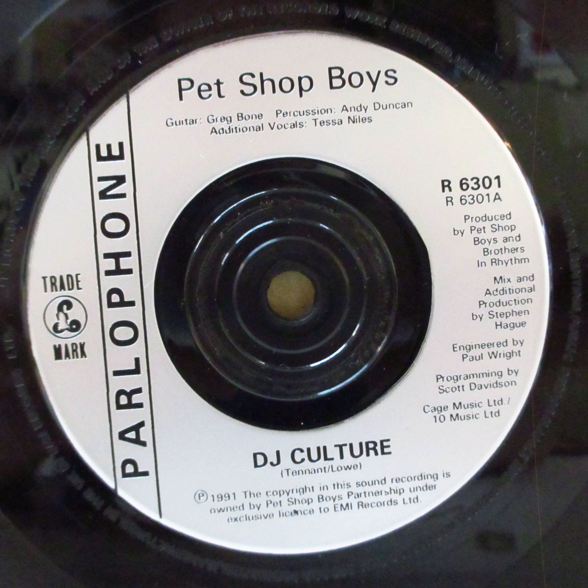 PET SHOP BOYS (ペット・ショップ・ボーイズ) - DJ Culture (UK オリジナル 7インチ+光沢固紙ジャケ)