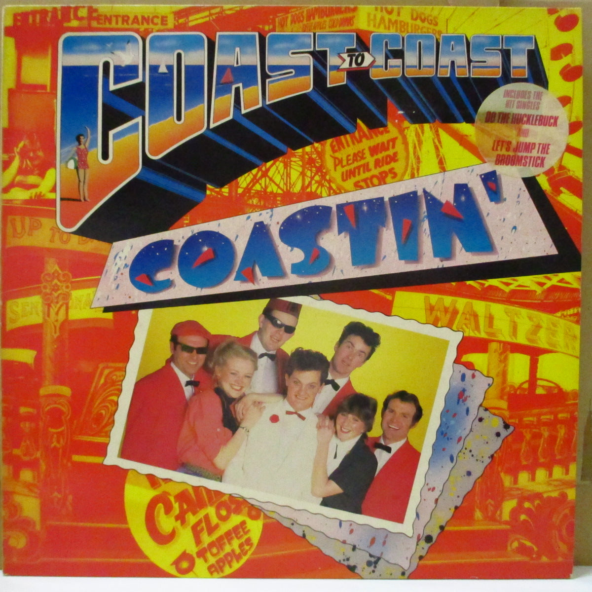 COAST TO COAST (コースト・トゥ・コースト)  - Coastin' (UK オリジナル LP/レア円形宣伝ステッカー付きジャケ)