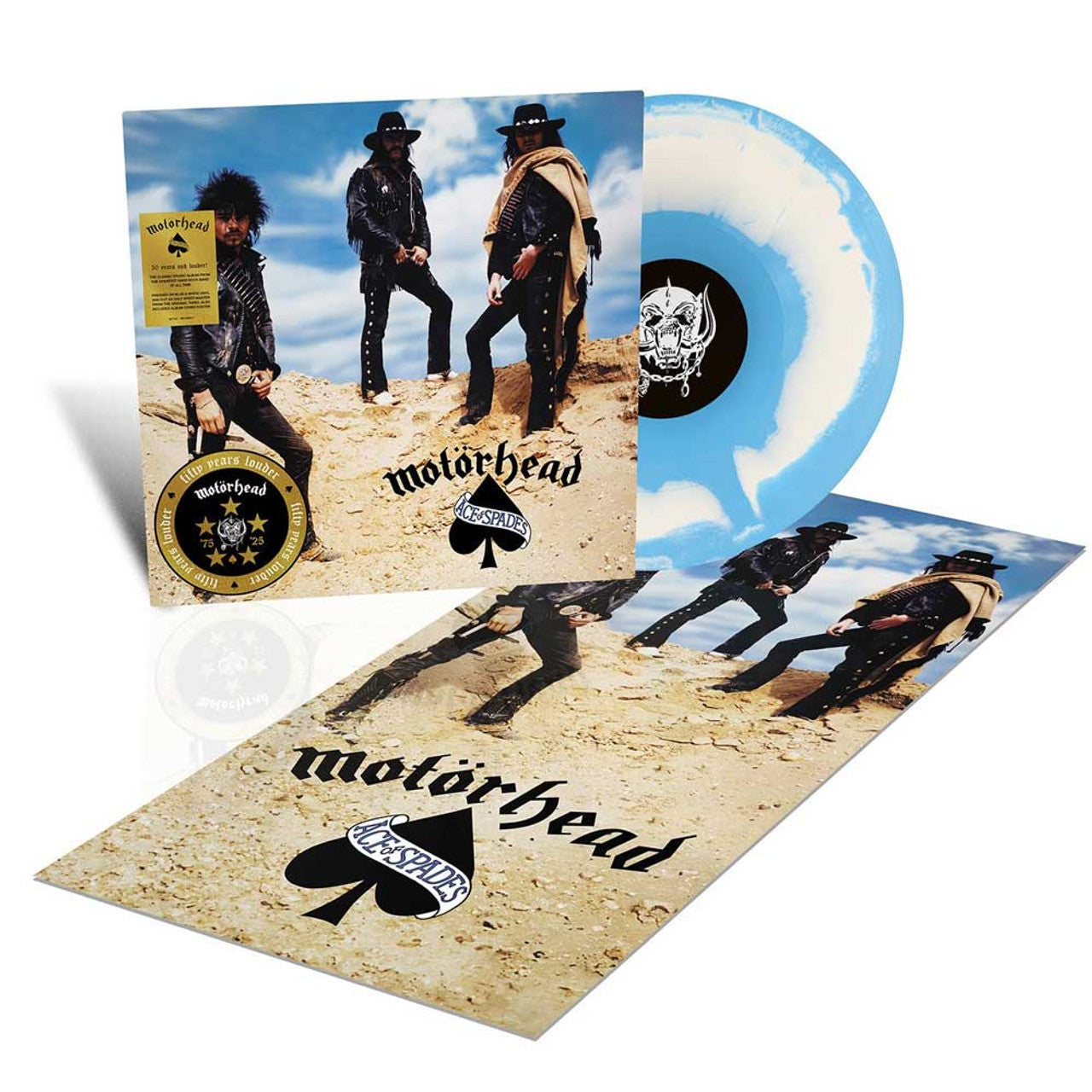 MOTORHEAD (モーターヘッド) - Ace Of Spades (EU 50周年記念限定再発「青/白ヴァイナル」 LP/New) ポスター付き！