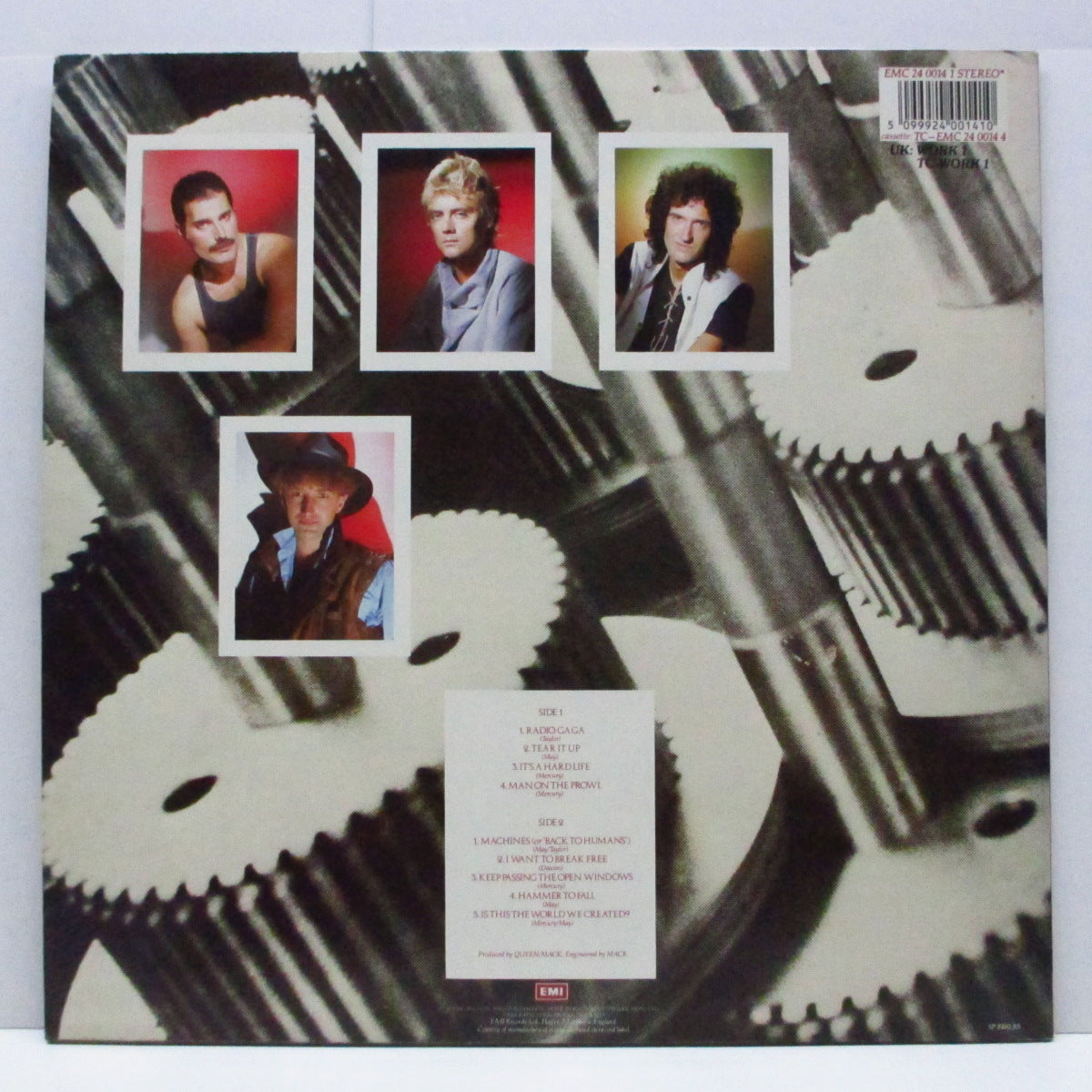 QUEEN (クイーン)  - The Works (UK オリジナル LP+角丸インナー/光沢ジャケ)