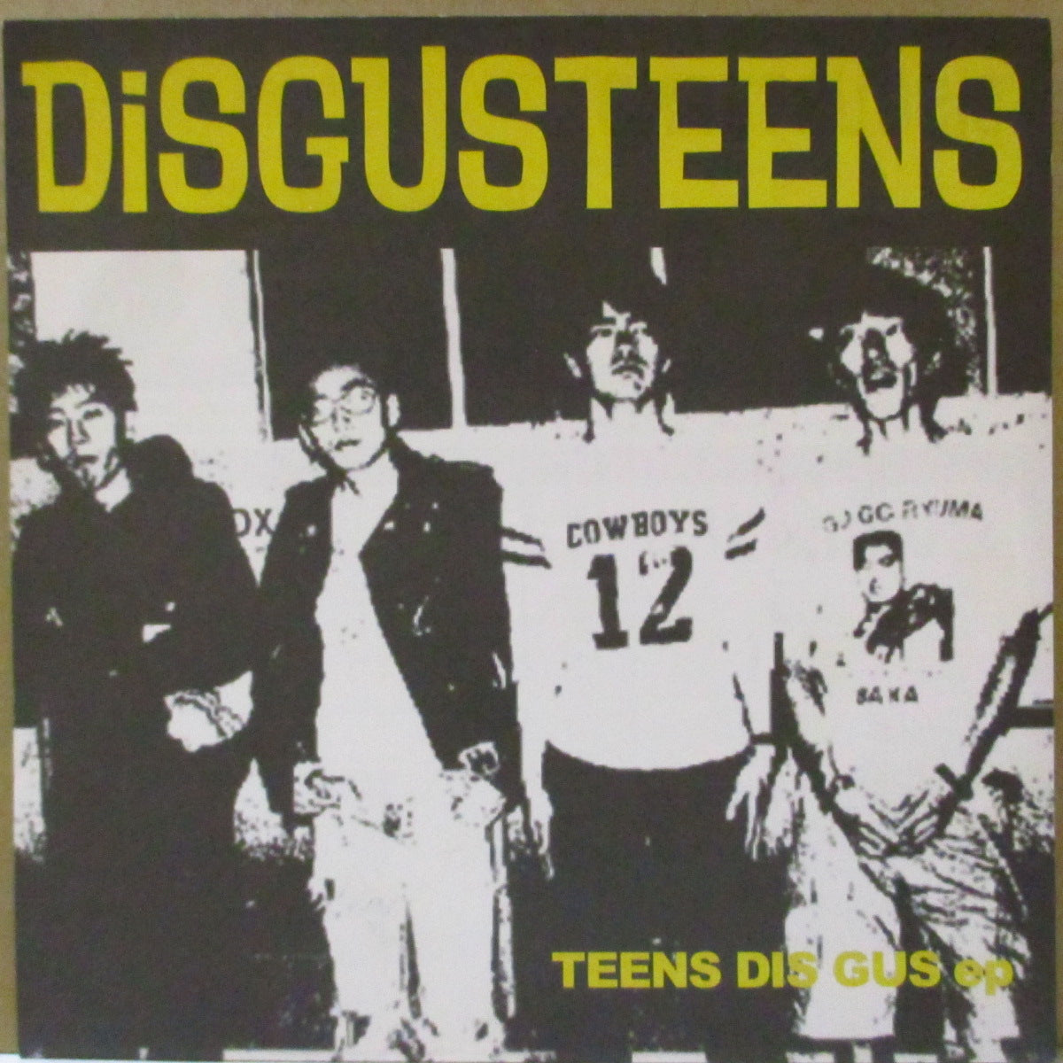DISGUSTEENS (ディスガスティーンズ)  - Teens Dis Gus e.p. (Japan '97 再発3曲入り 7インチ/「黄色ロゴ」光沢固紙ジャケ)