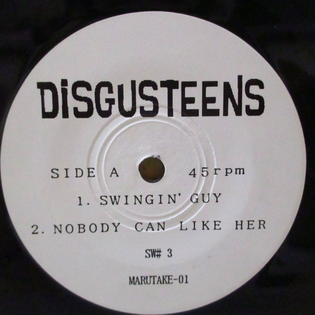 DISGUSTEENS (ディスガスティーンズ)  - Teens Dis Gus e.p. (Japan '97 再発3曲入り 7インチ/「黄色ロゴ」光沢固紙ジャケ)