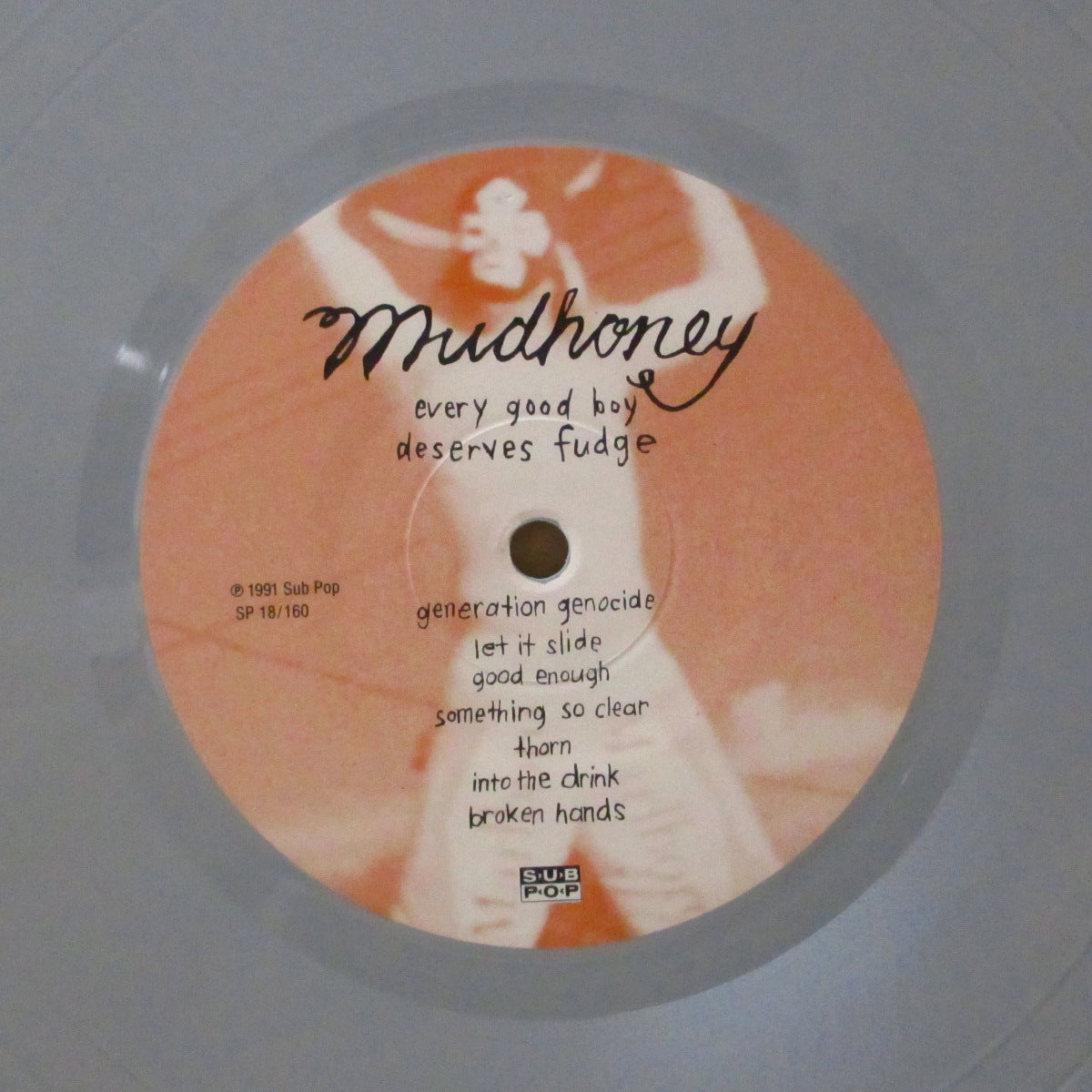 MUDHONEY (マッドハニー)  - Every Good Boy Deserves Fudge (German 限定「グレーヴァイナル」 LP/ステッカー付き光沢ジャケ)