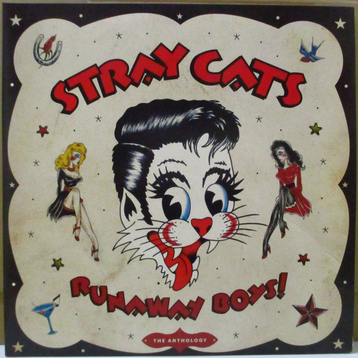 STRAY CATS (ストレイ・キャッツ)  - Runaway Boys! The Anthology (UK オリジナル180グラム重量 2xLP+ソフト紙インナー/光沢見開きジャケ)