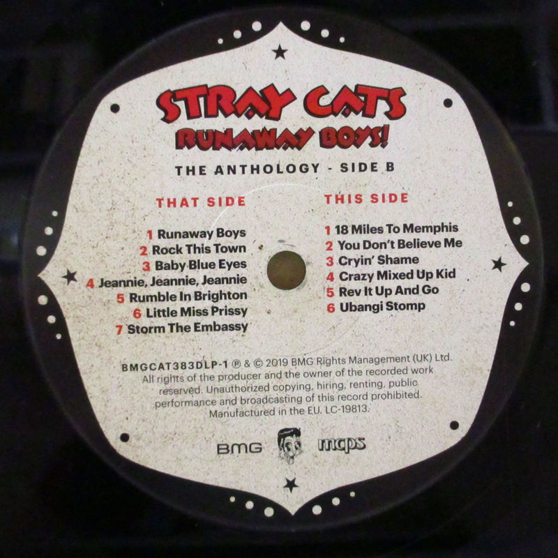 STRAY CATS (ストレイ・キャッツ)  - Runaway Boys! The Anthology (UK オリジナル180グラム重量 2xLP+ソフト紙インナー/光沢見開きジャケ)