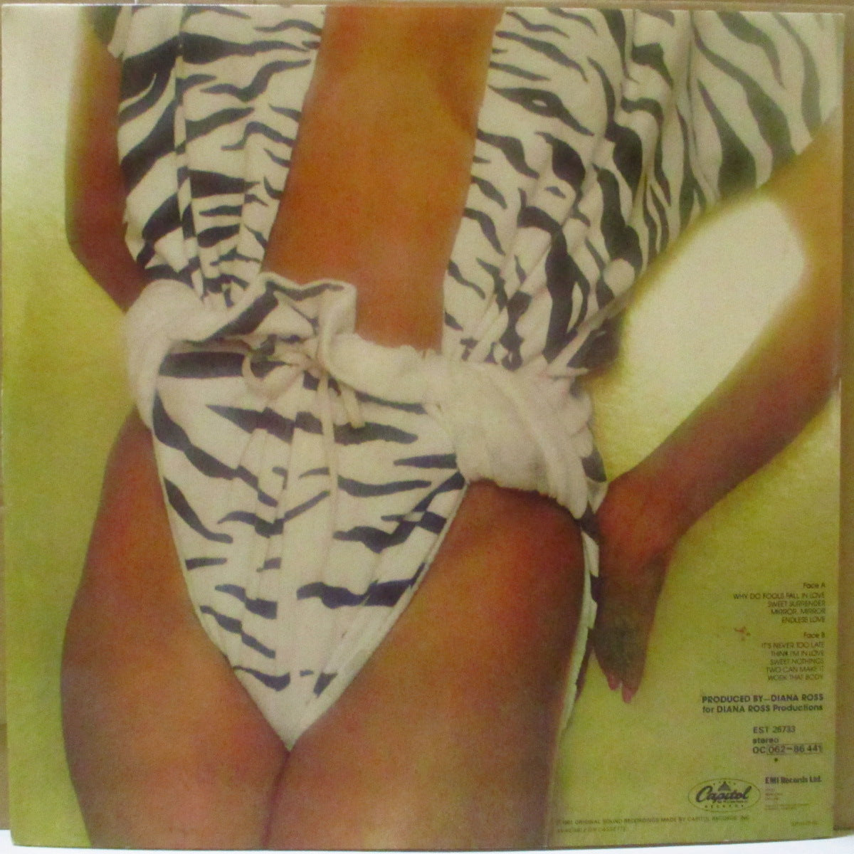 DIANA ROSS (ダイアナ・ロス)  - Why Do Fools Fall In Love (UK '81 オリジナル LP/見開きジャケ)セルフ・プロデュースソロ12作目アルバム。英美品。