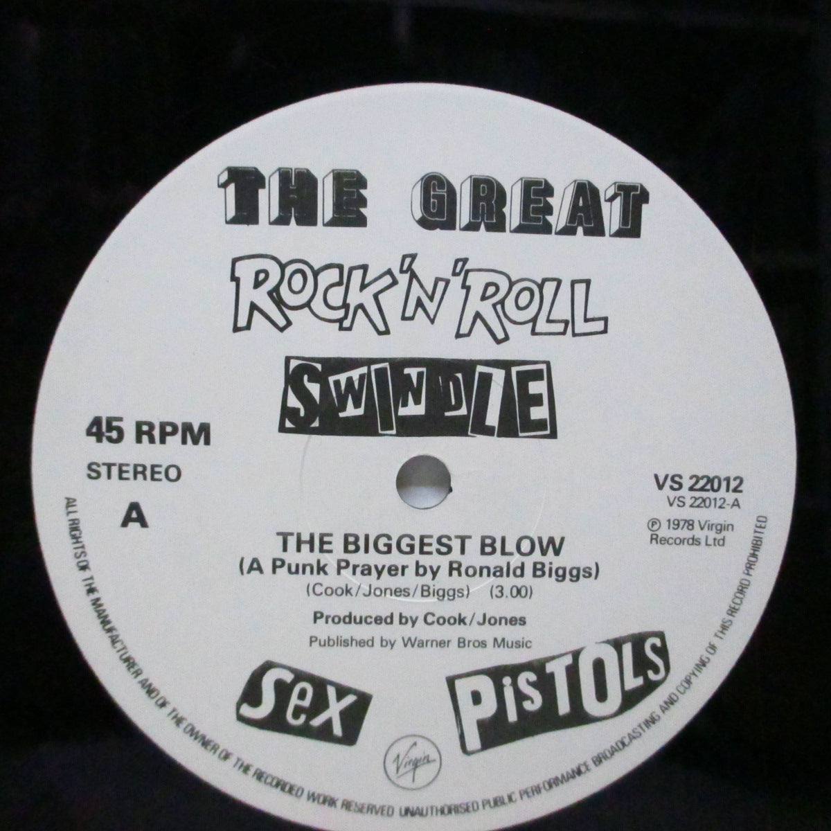 SEX PISTOLS (セックス・ピストルズ) - The Biggest Blow A Punk