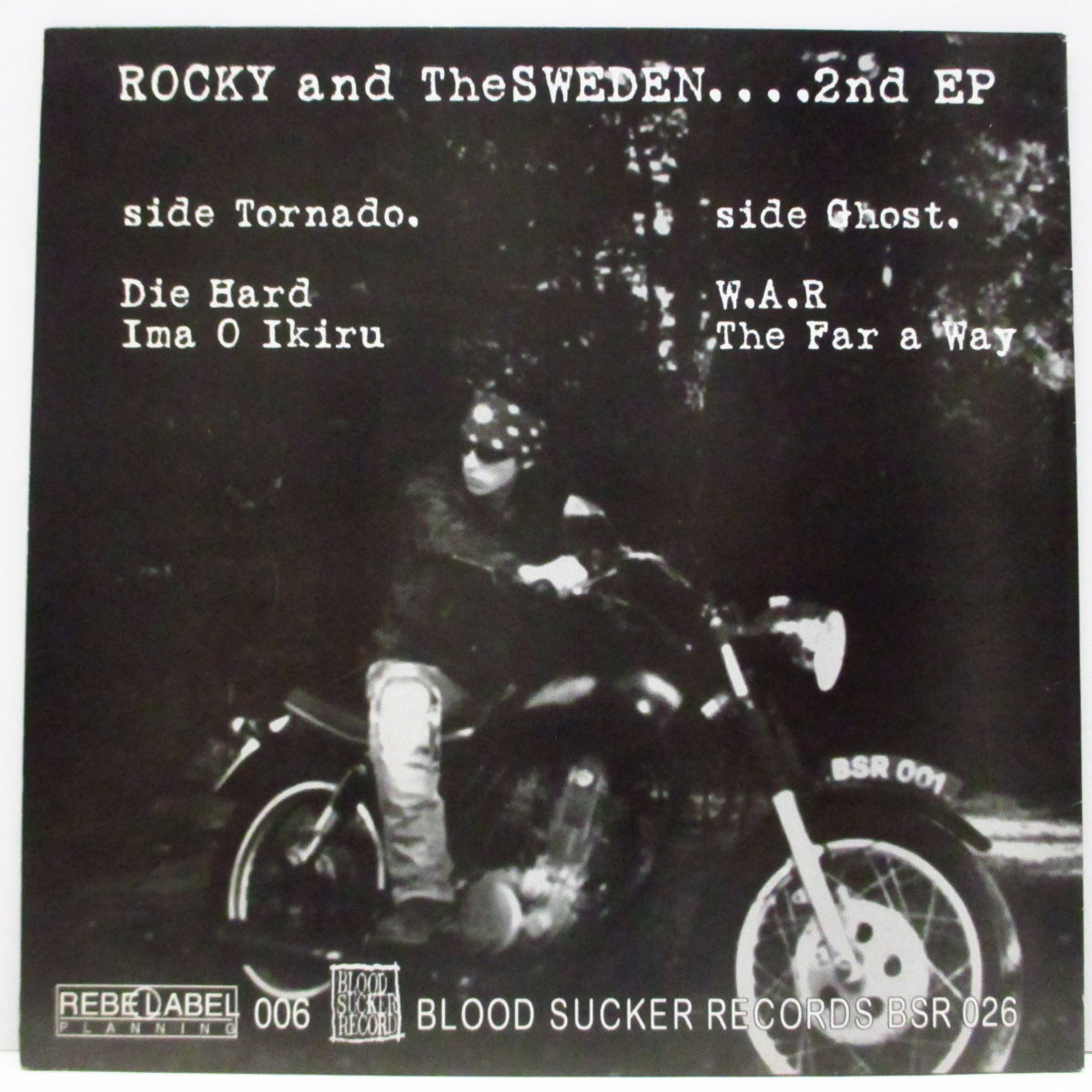 ROCKY & THE SWEDEN (ロッキー＆ザ ・スウェーデン)  - Wake Up Anarchy Rider (Japan '98 オリジナル4曲入り 7"/光沢固紙ジャケ) セカンド！