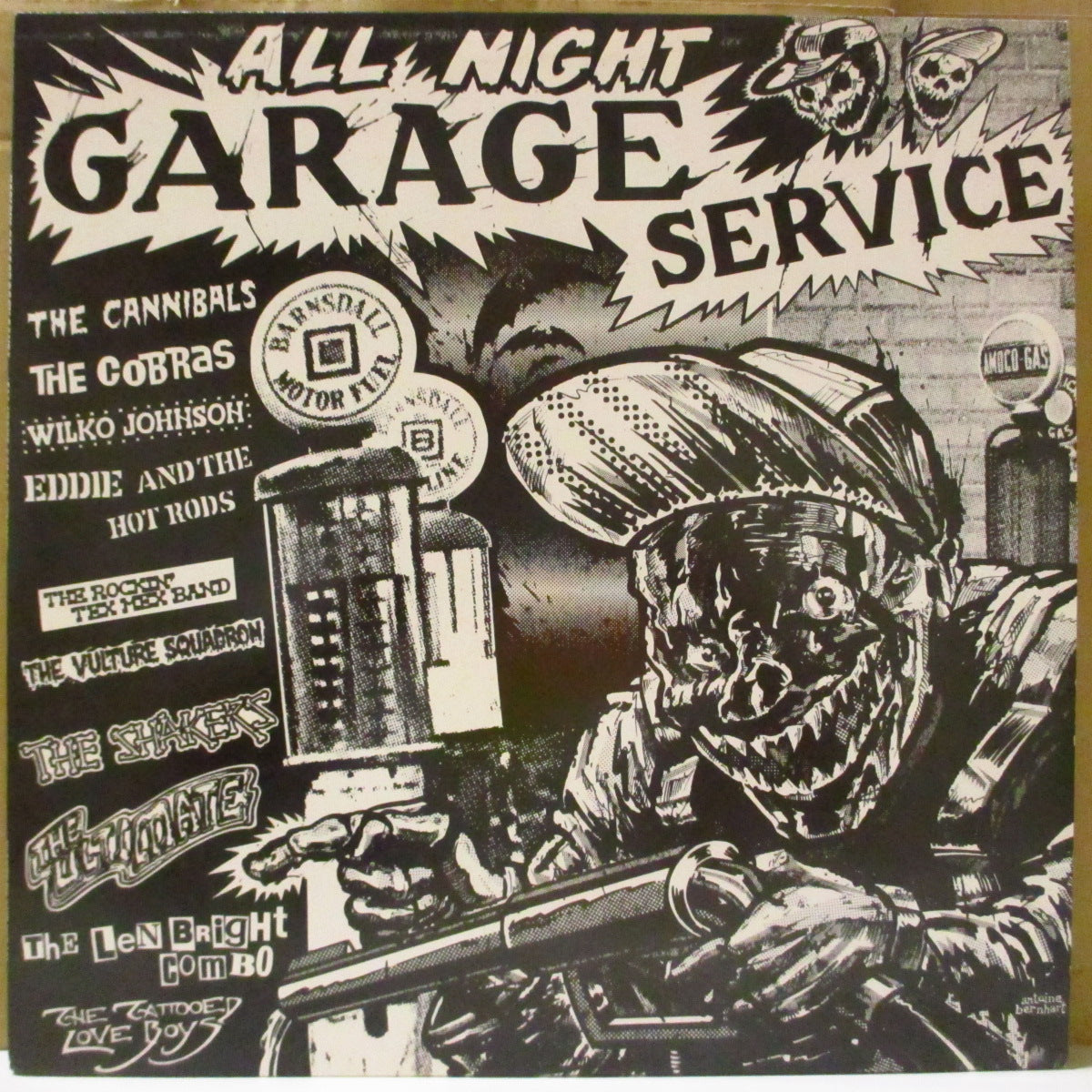 V.A. ('80s UK・パブロック〜ガレージ・コンピ)  - All Night Garage Service (UK オリジナル LP) '86年コンピレーション