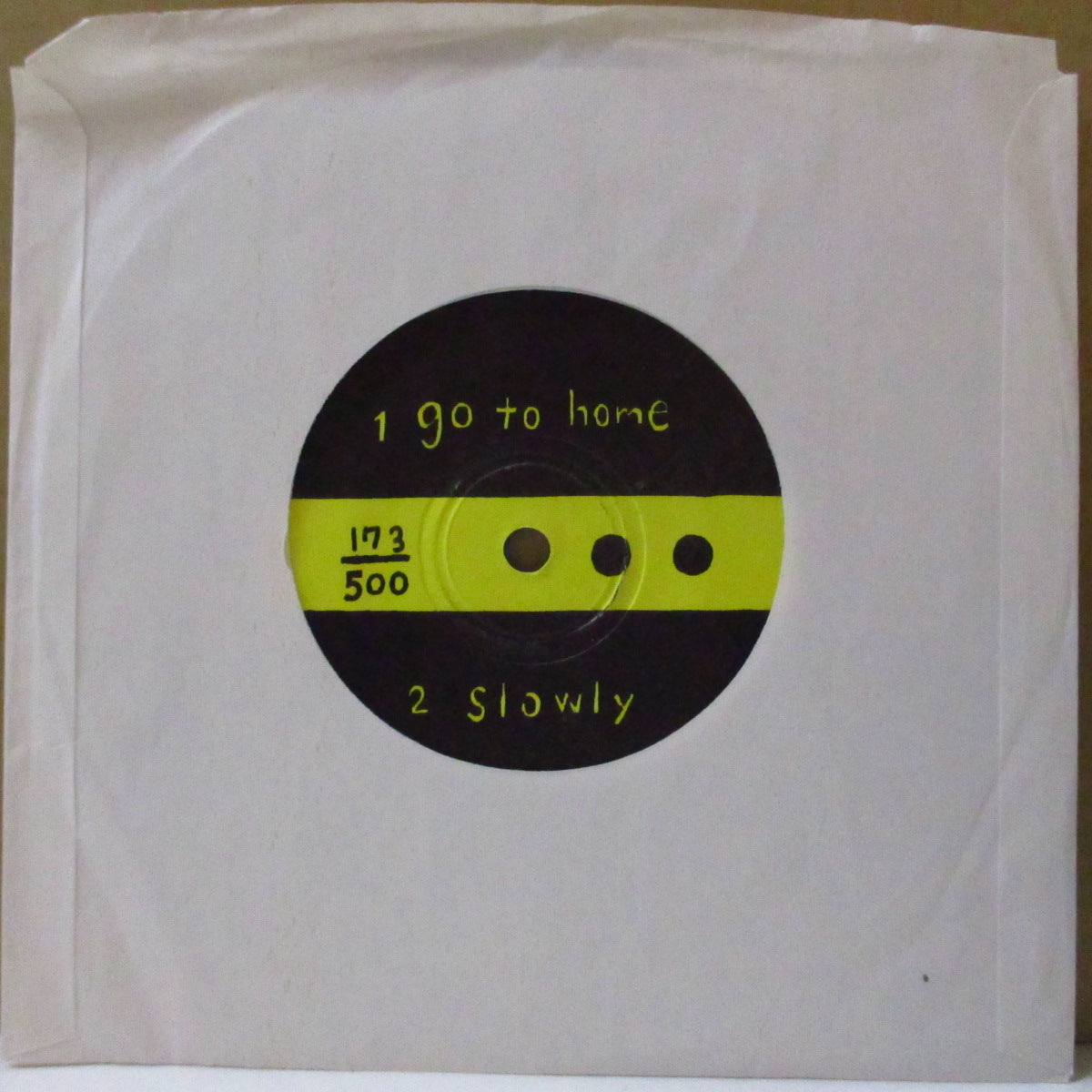 BERYNECK (ベリーネック)  - S.T. /Go To Home  b/w Slowly <1stシングル> (Japan '01 500枚限定「ブルーヴァイナル」 7インチ+スタンプ付きプレーンスリーブ)名古屋男女混合ポストハードコア