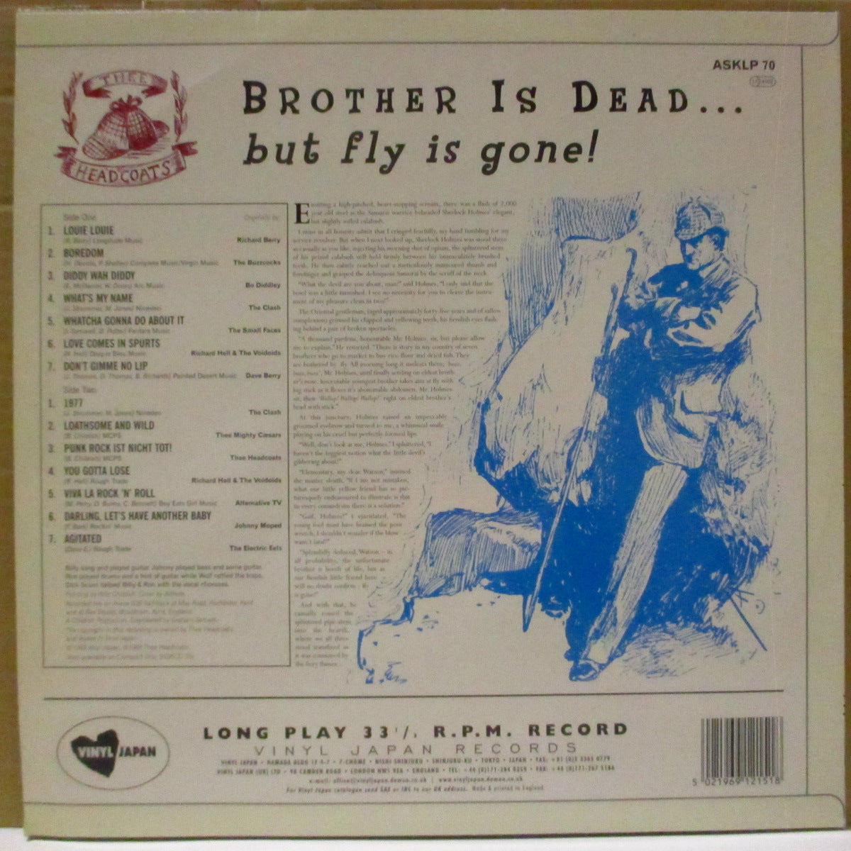 HEADCOATS (ヘッドコーツ)  - Brother Is Dead... But Fly Is Gone! (UK 初回オリジナル LP) '98年アルバム