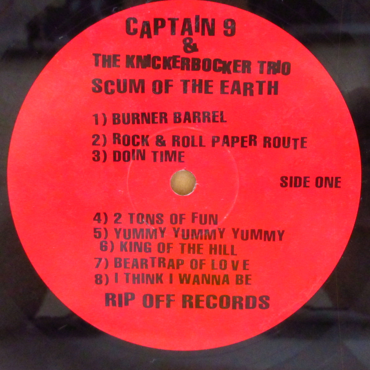 CAPTAIN 9'S & THE KNICKERBOCKER TRIO (キャプテン9 & ザ・ニッカボッカー・トリオ)  - Scum Of The Earth (US オリジナル LP) '95年唯一のアルバム