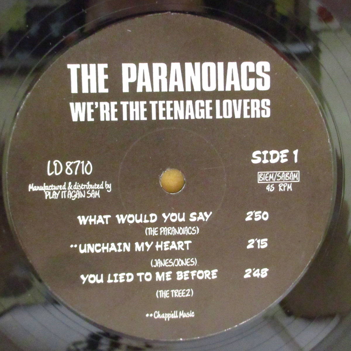 PARANOIACS, THE (パラノイアクス) - We're The Teenage Lovers