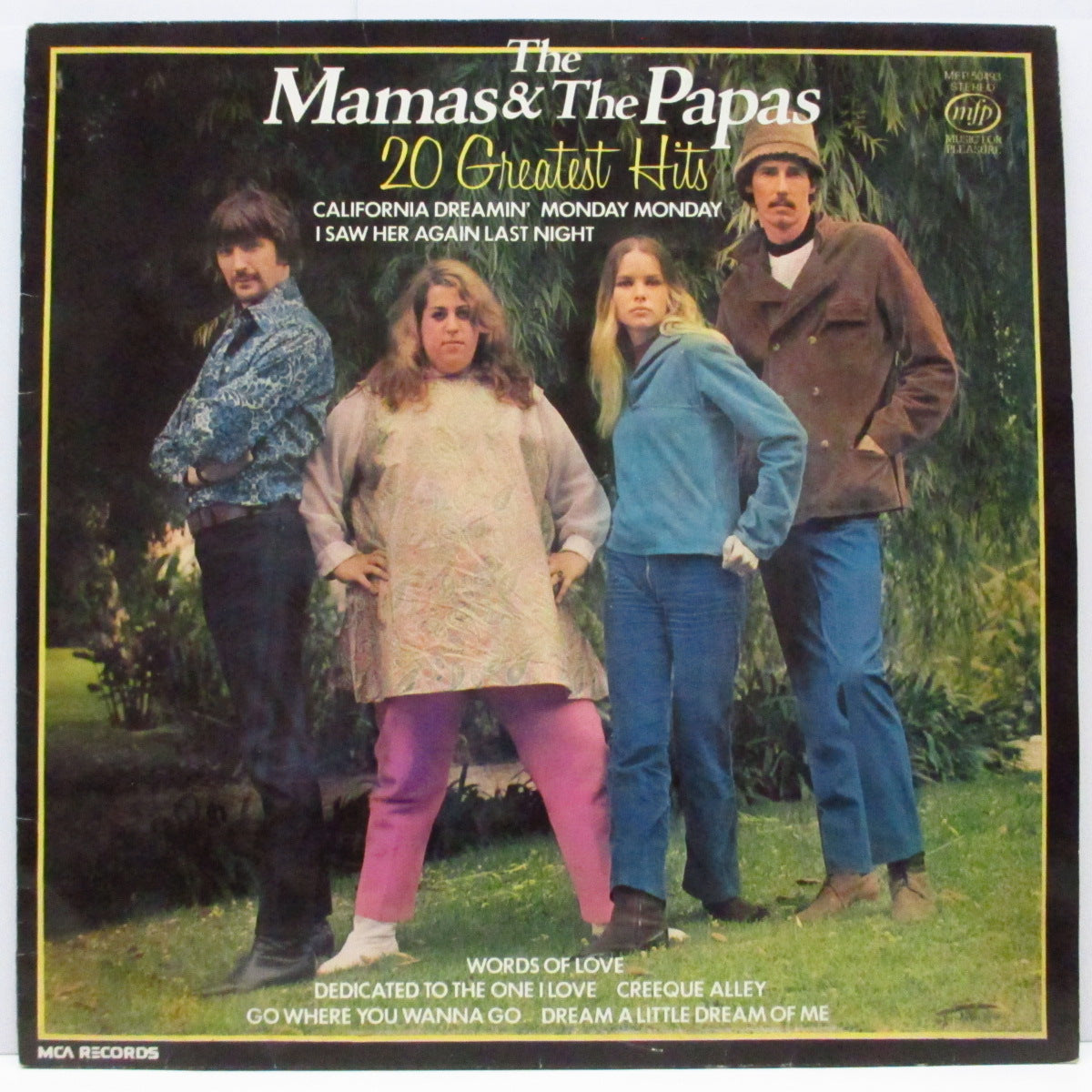 MAMAS & PAPAS (ママス & パパス)  - 20 Greatest Hits (UK オリジナル・ステレオ LP)