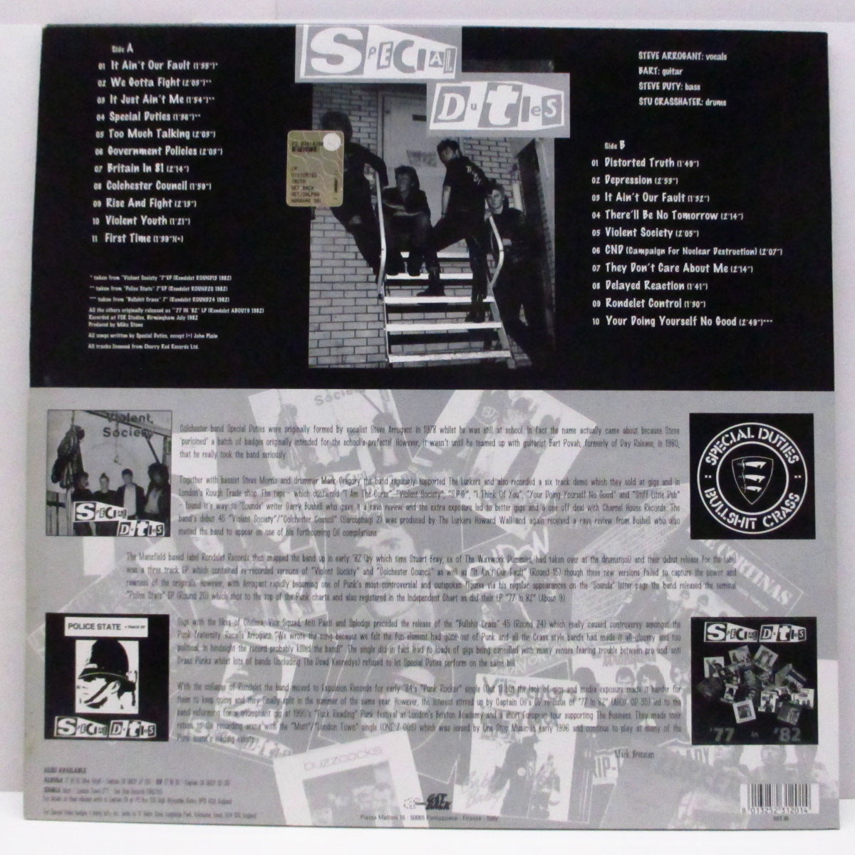 SPECIAL DUTIES (スペシャル・デューティーズ)  - Distorted Truth (Italy オリジナル LP) 21曲入りベスト！